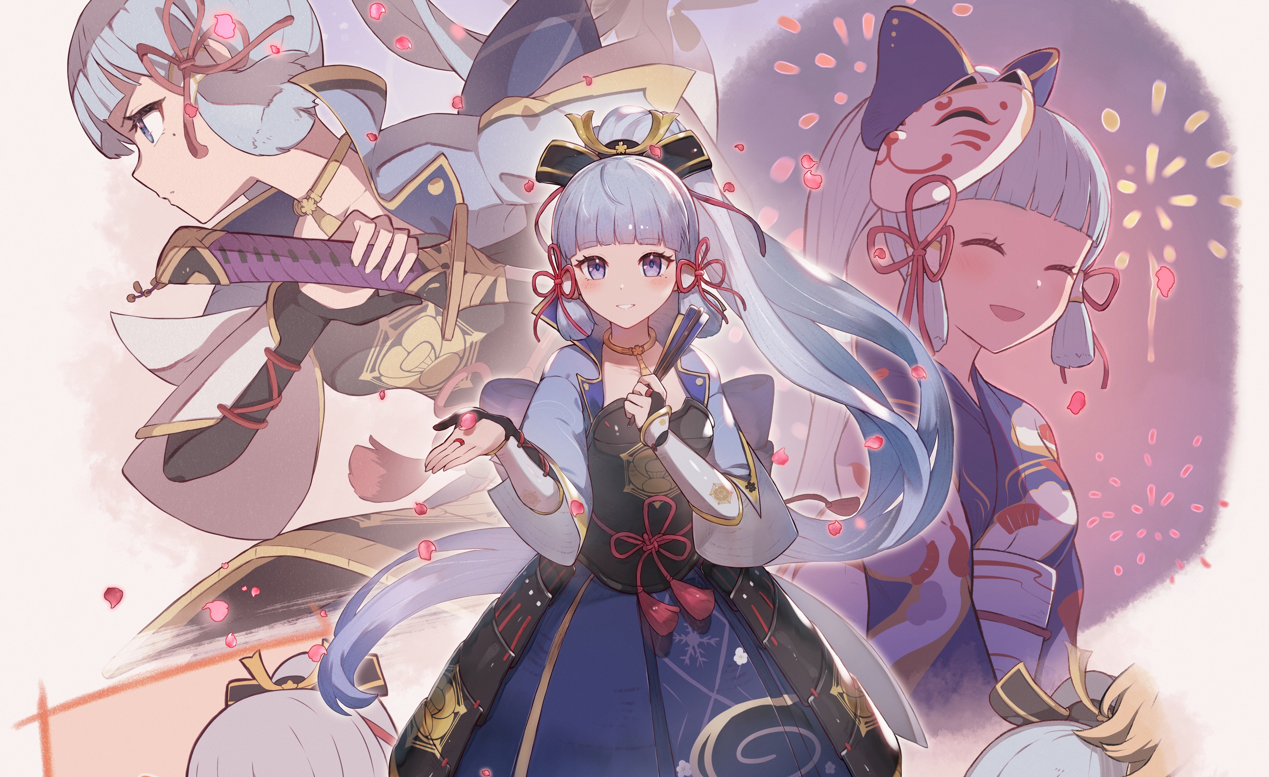 Kamisato Ayaka from Genshin Impact HD Wallpaper