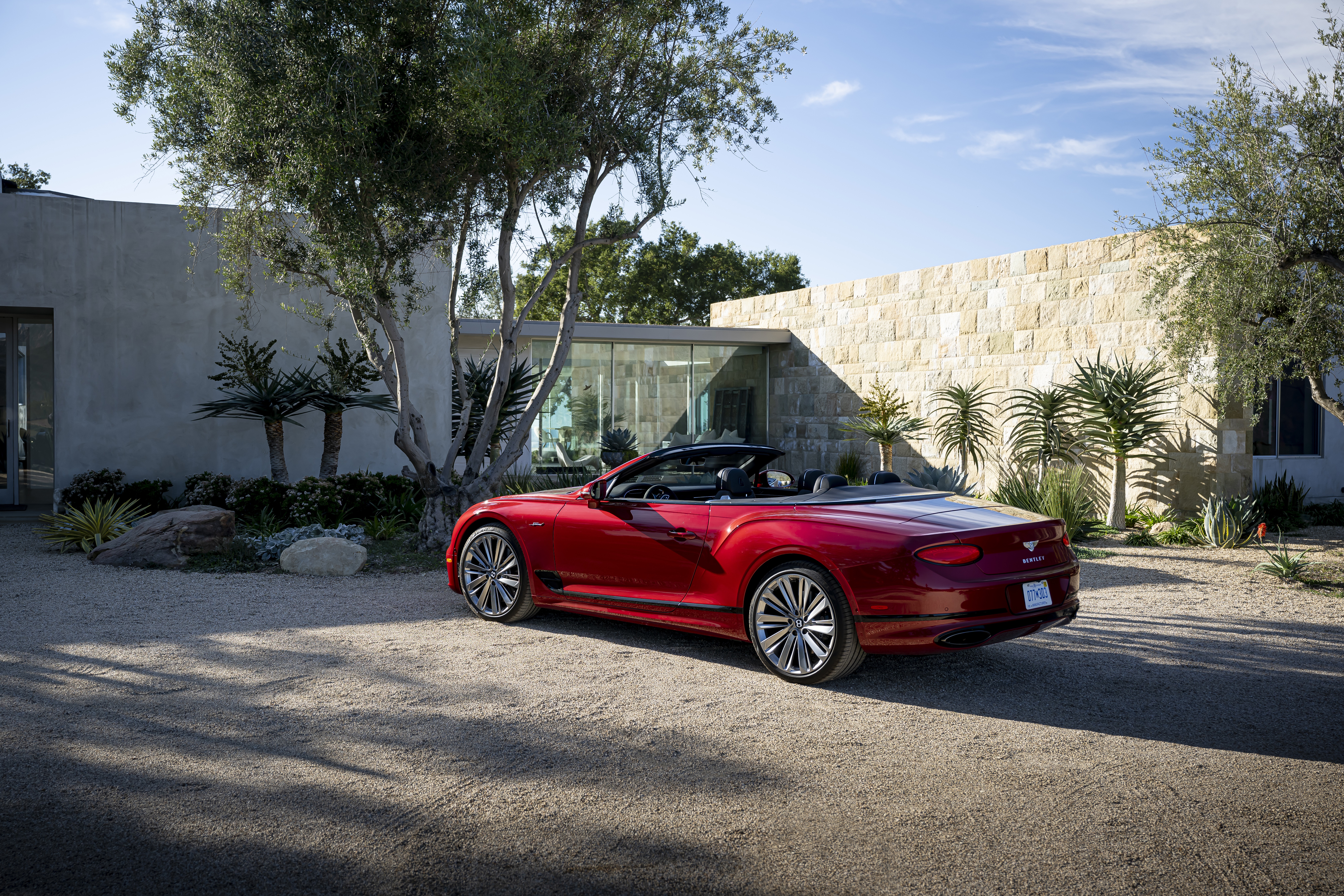Red Bentley Continental GT Speed Convertible HD Wallpaper