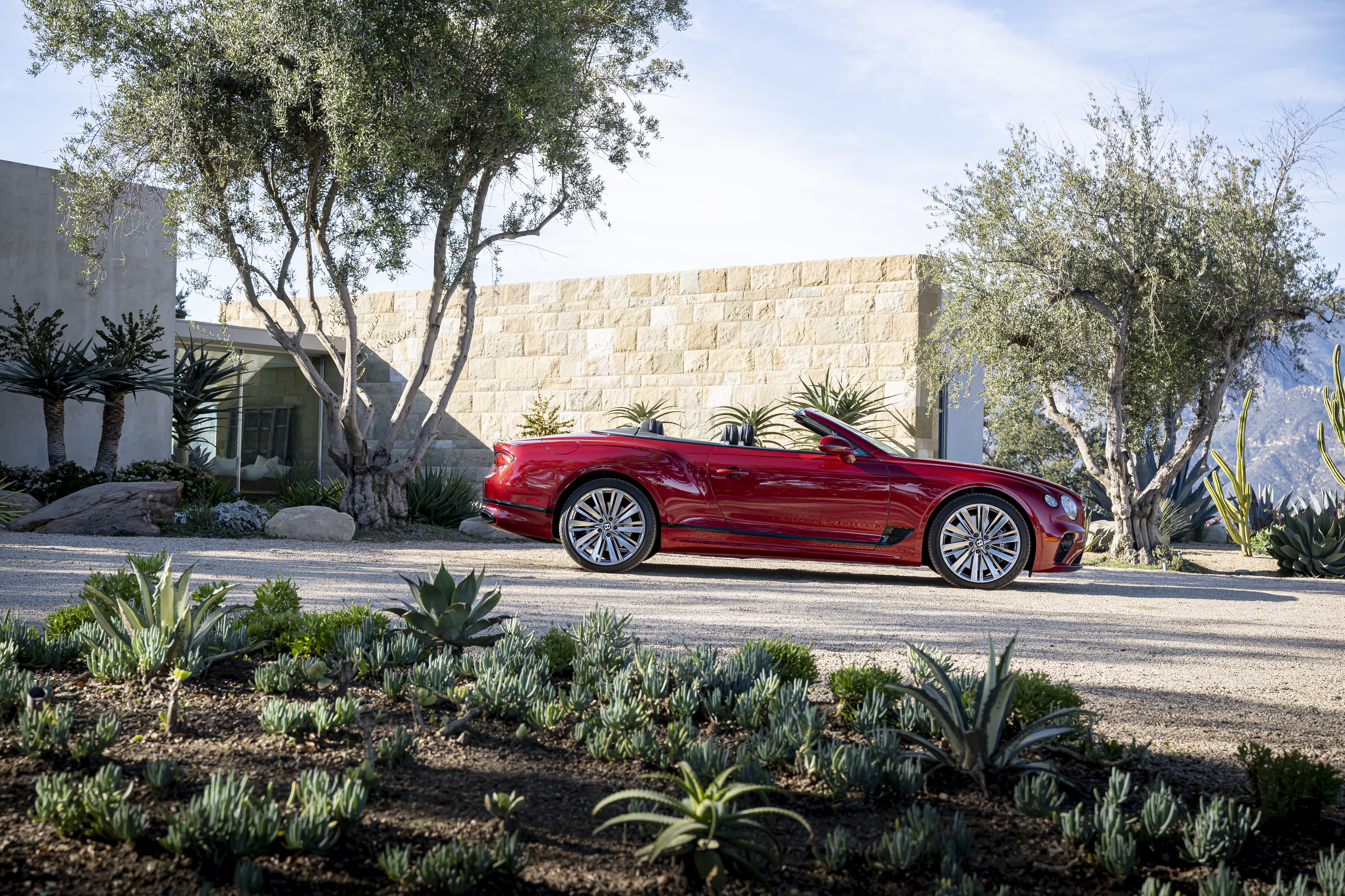 Red Bentley Continental GT Speed Convertible HD Wallpaper