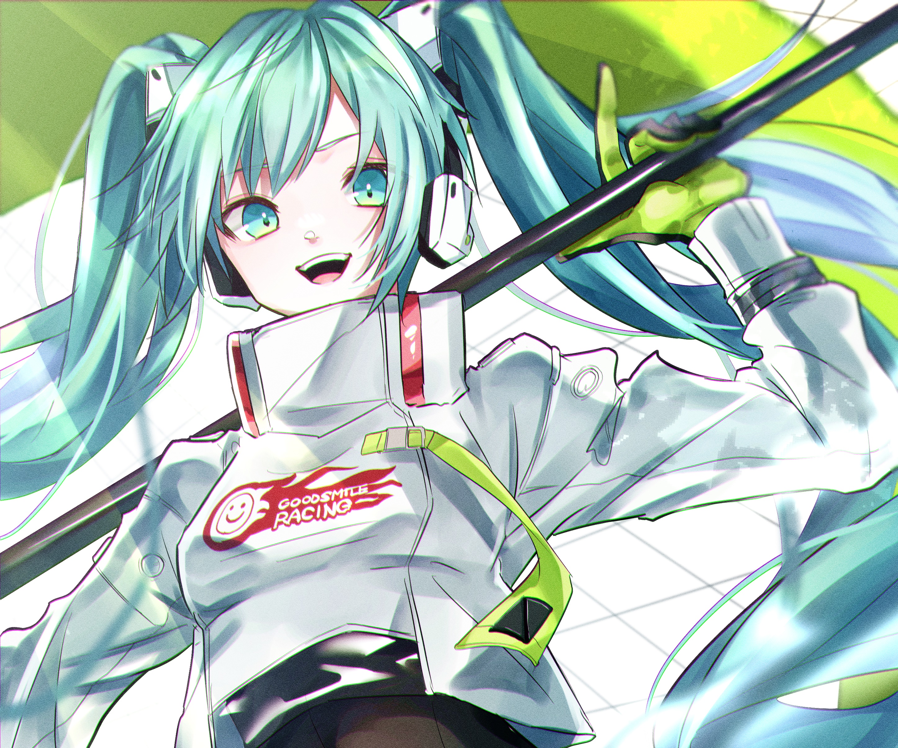 Hatsune Miku from Vocaloid HD Wallpaper