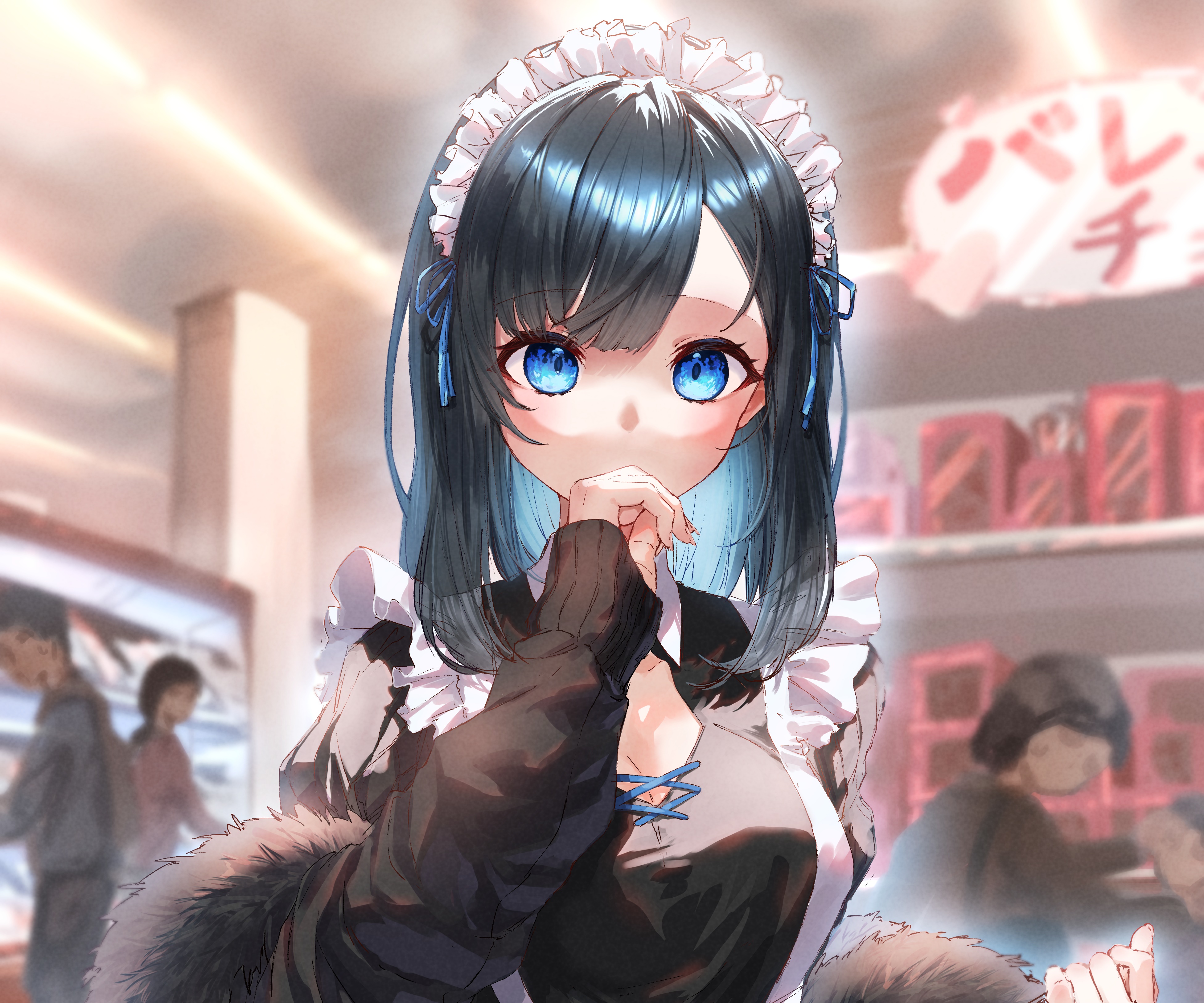 Girl in Maid Outfit 4K HD Wallpaper