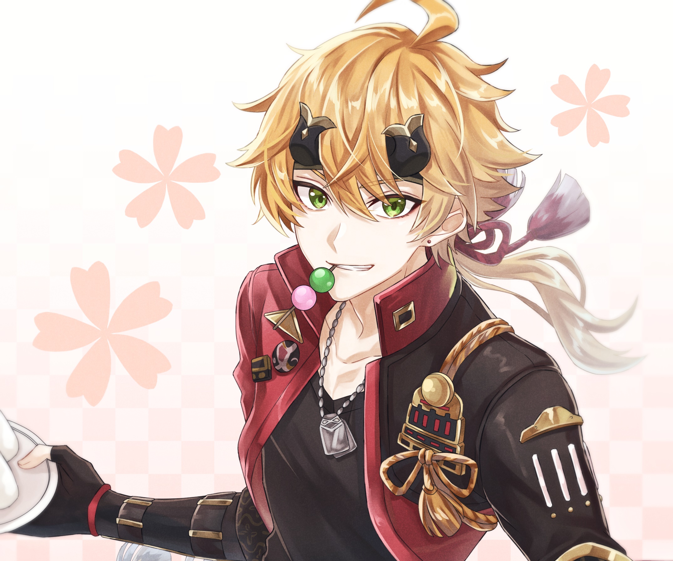 Thoma from Genshin Impact with Dango HD Wallpaper