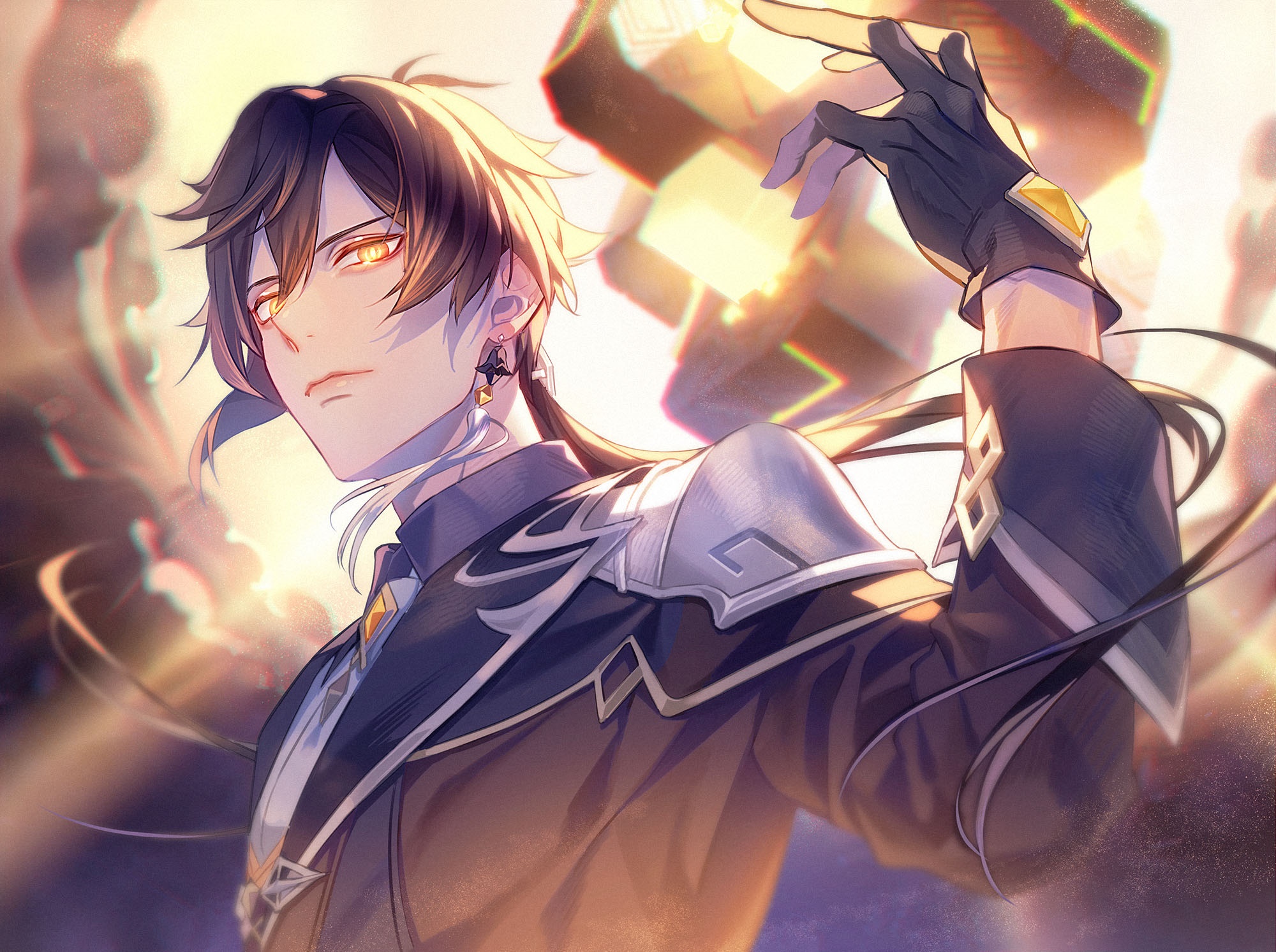 Zhongli from Genshin Impact HD Wallpaper