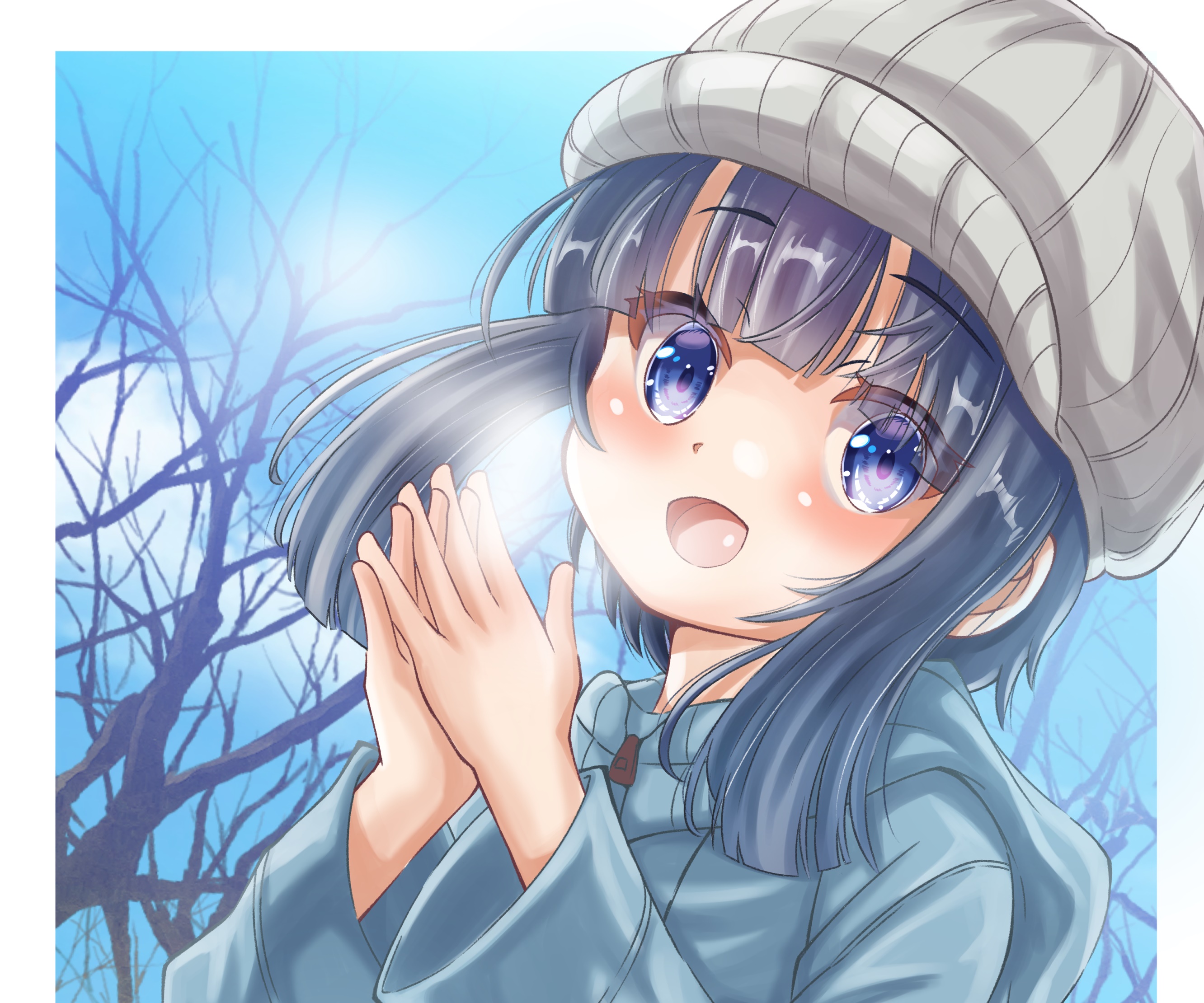 Hiyori Minagi in Winter HD Wallpaper