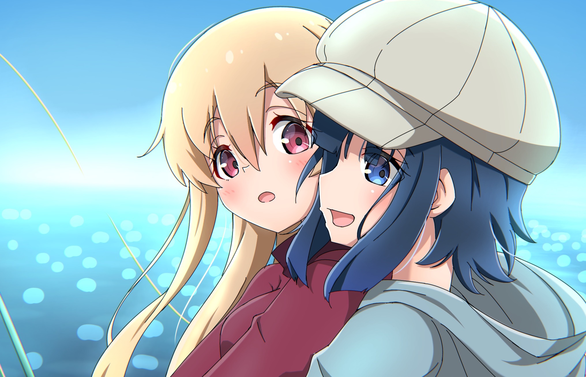 Hiyori Minagi and Koharu Minagi from Slow Loop HD Wallpaper