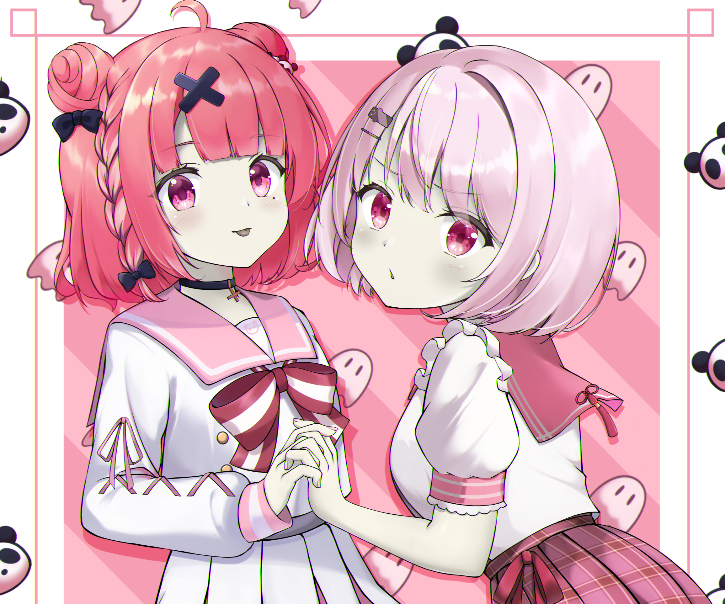 Shiina Yuika and Sasaki Saku from Nijisanji HD Wallpaper