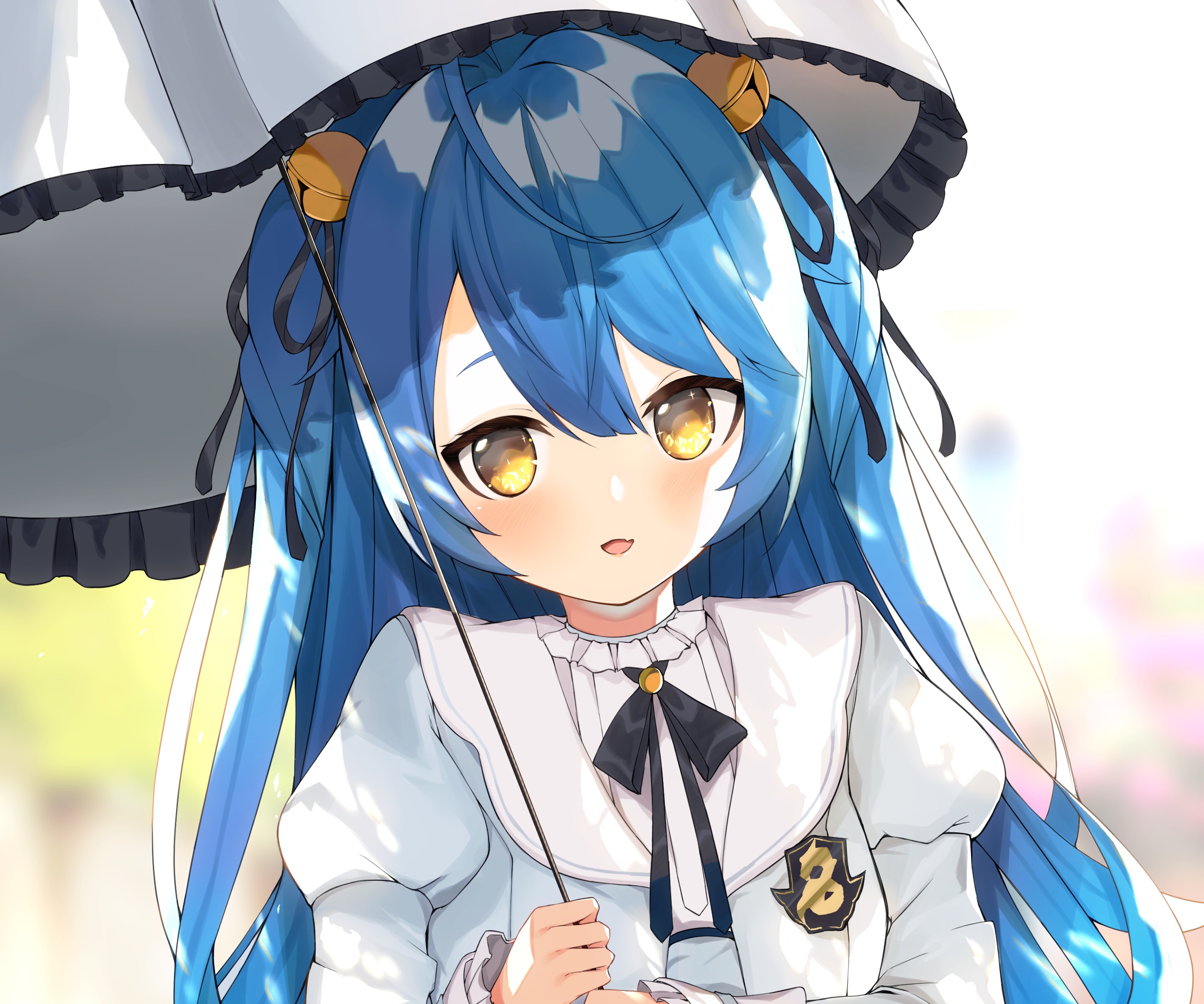 Amamiya Kokoro from Nijisanji holding an umbrella HD Wallpaper