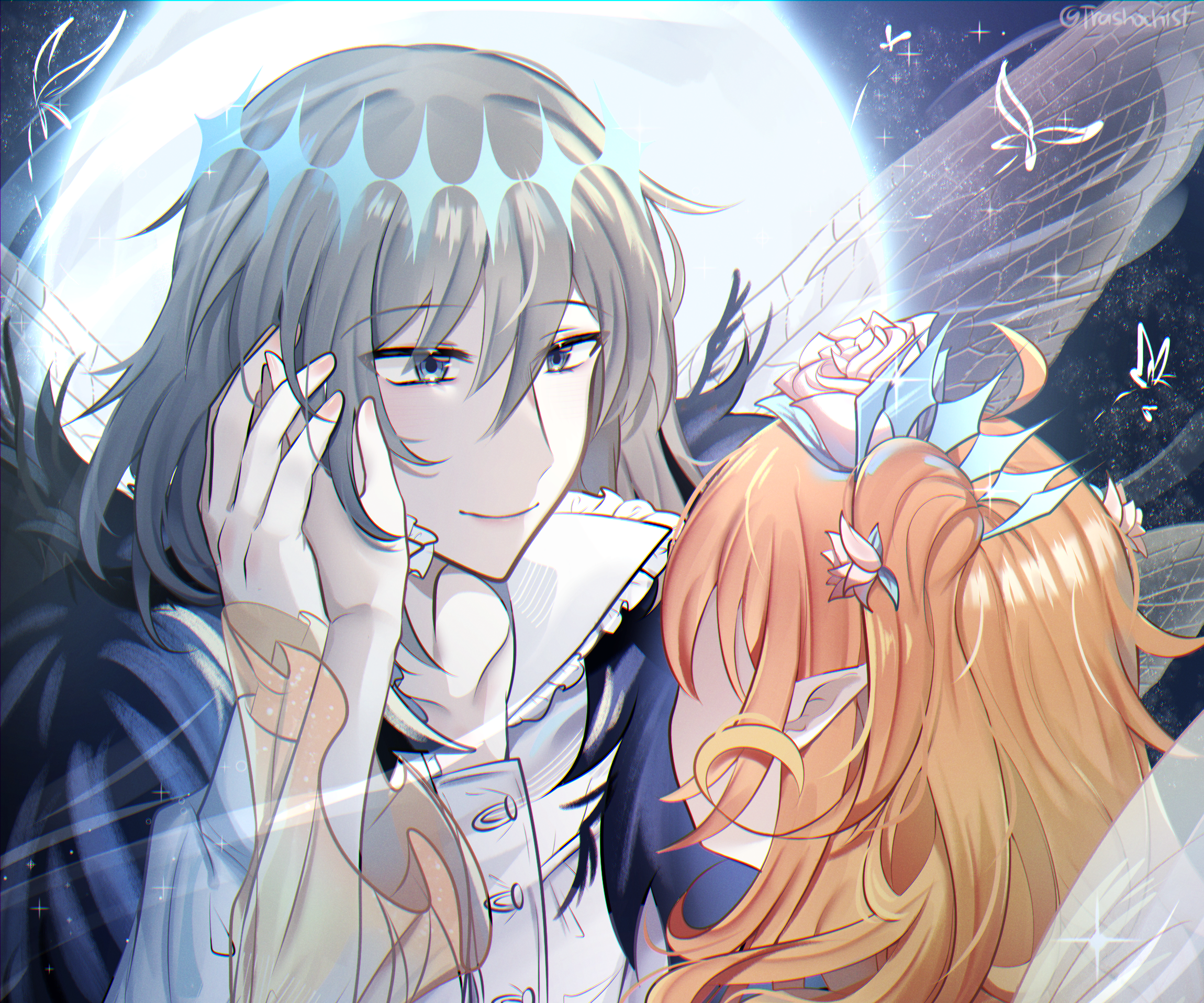 Oberon and Gudako from Fate/Grand Order HD Wallpaper