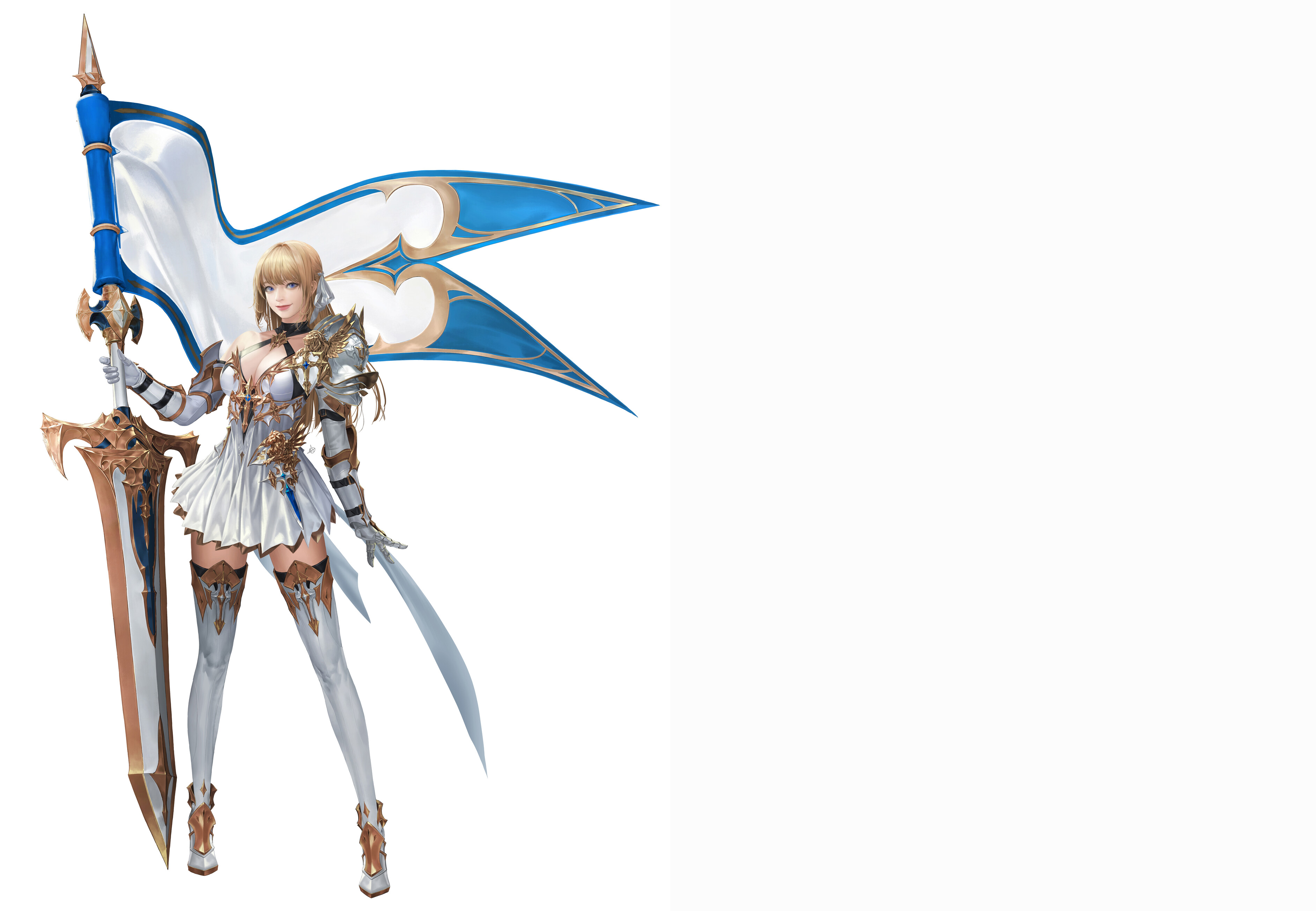 Woman with sword and flag from Uncharted Wars: Oceans&Empires HD HD Wallpaper