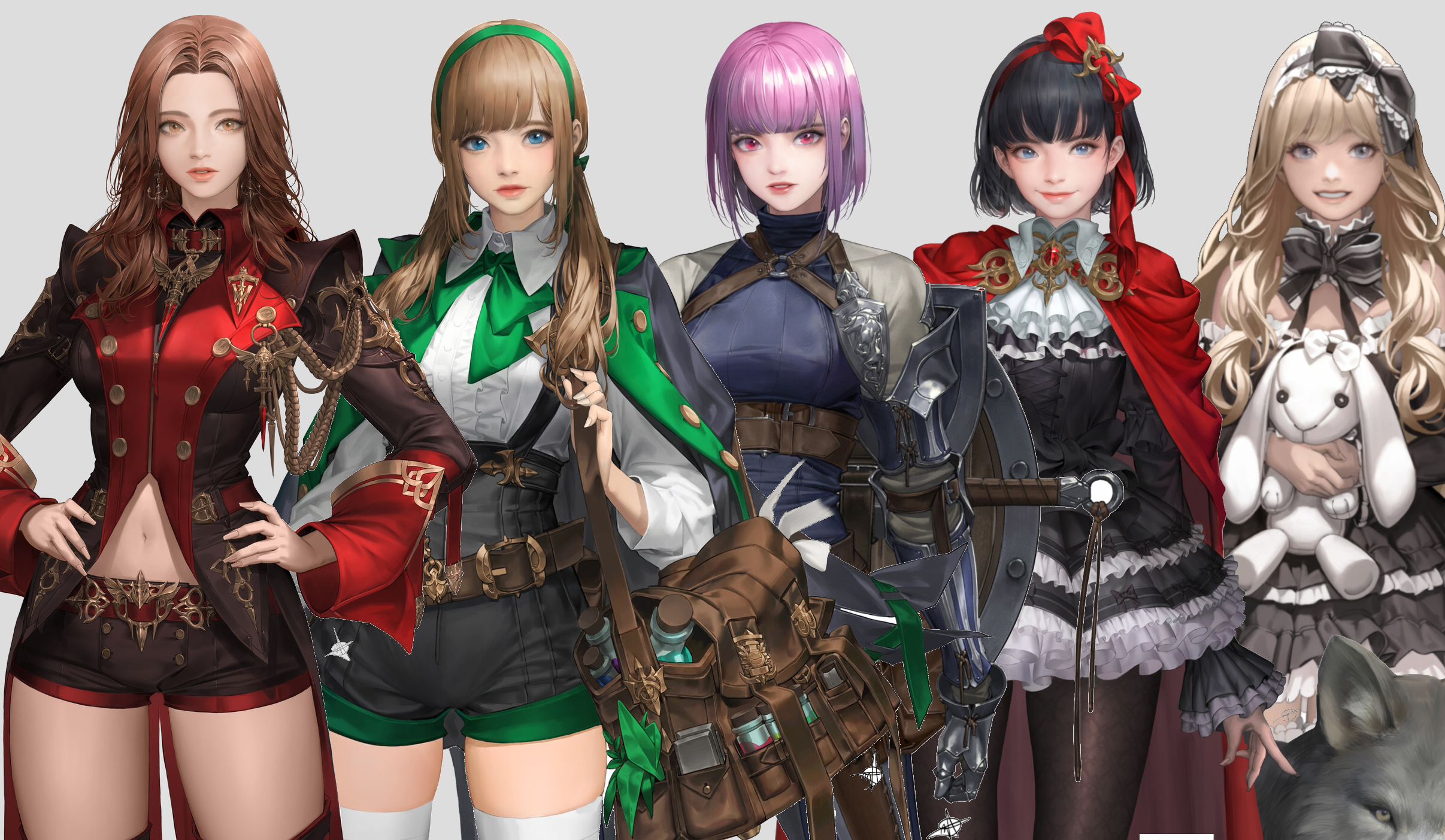 Five female characters from Uncharted Wars: Oceans & Empires HD Wallpaper