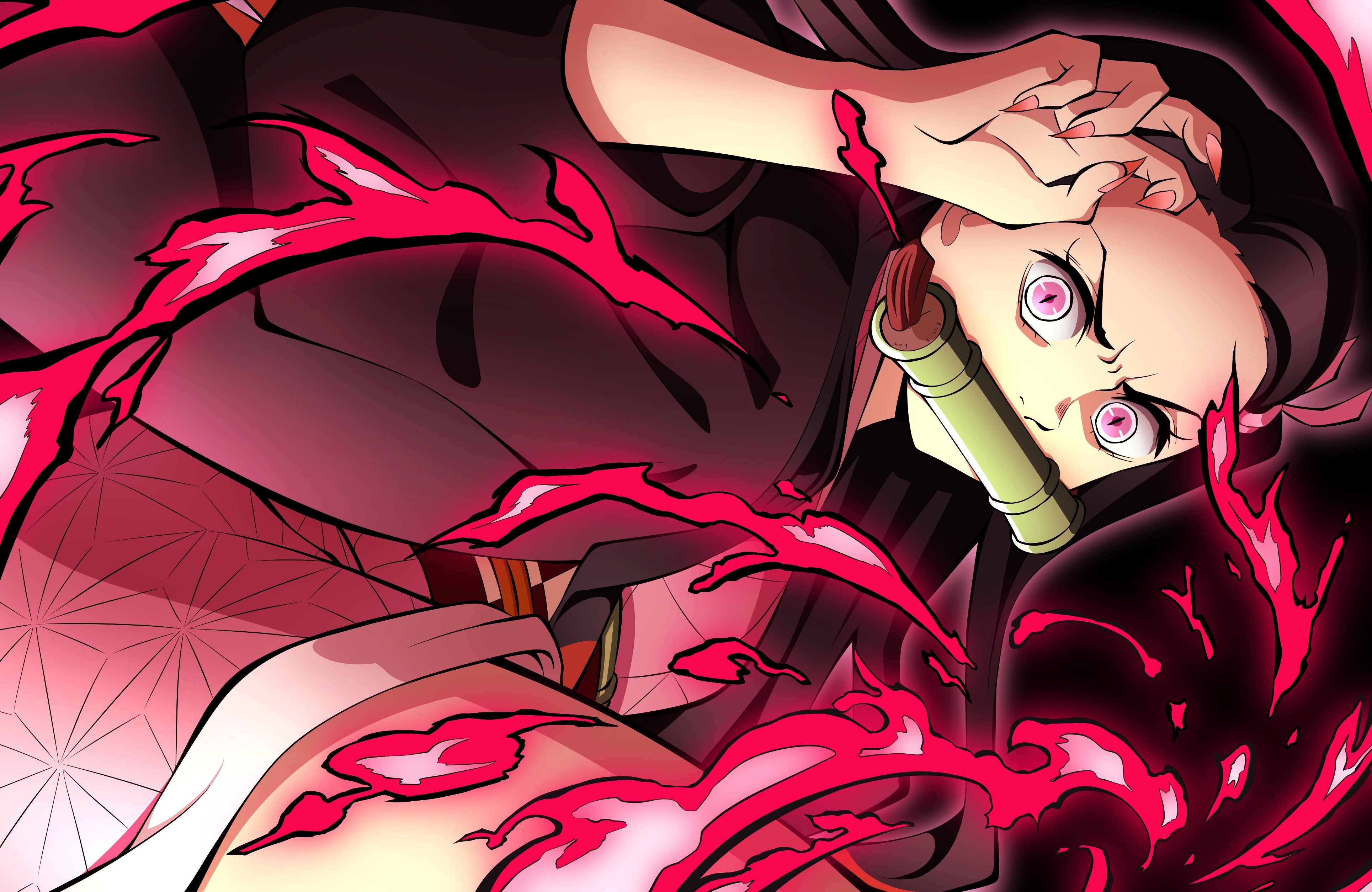 Nezuko Kamado from Demon Slayer: Kimetsu No Yaiba 4K HD Wallpaper