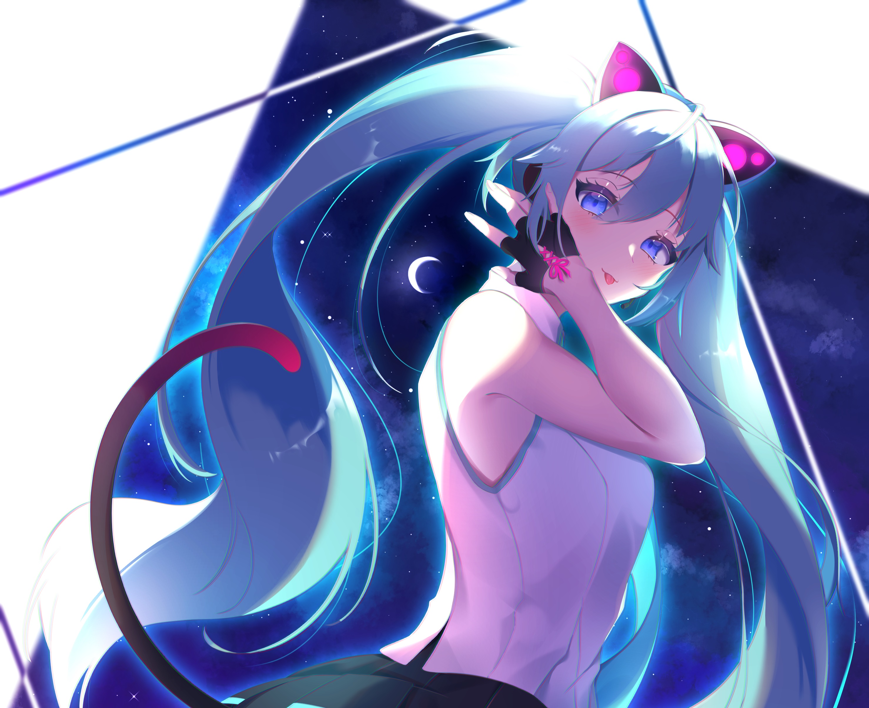 Hatsune Miku from Vocaloid HD Wallpaper