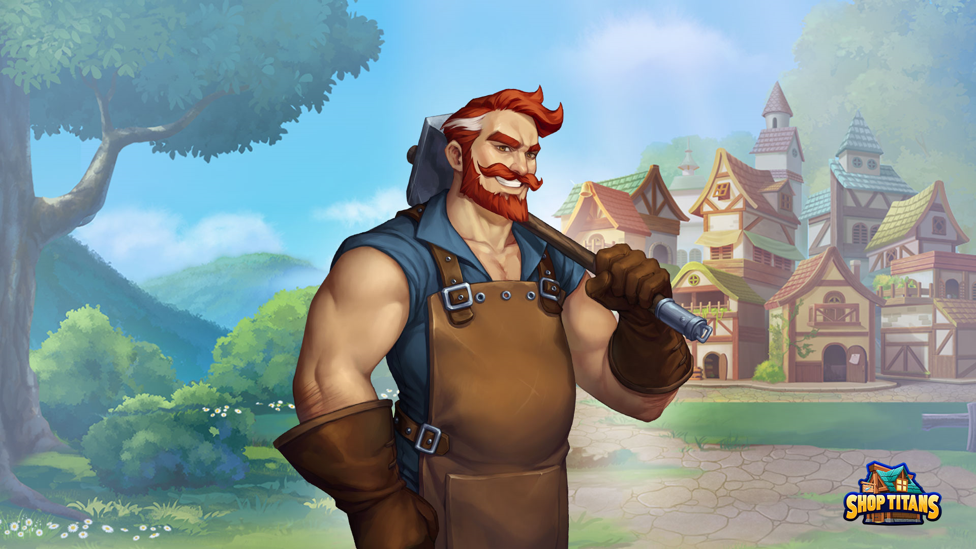 Blacksmith from Shop Titans HD Wallpaper