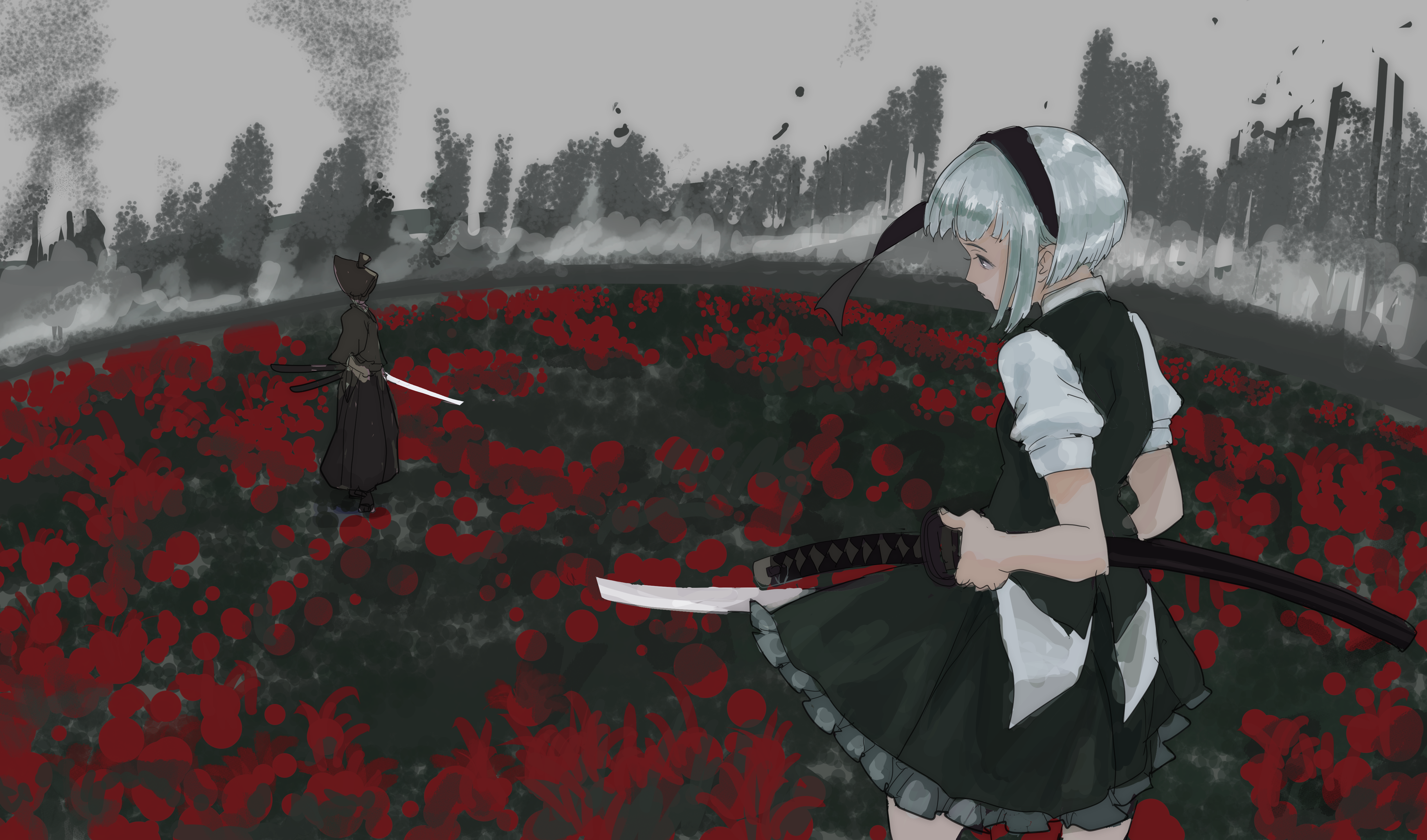 Youmu Konpaku from Touhou 4K HD Wallpaper