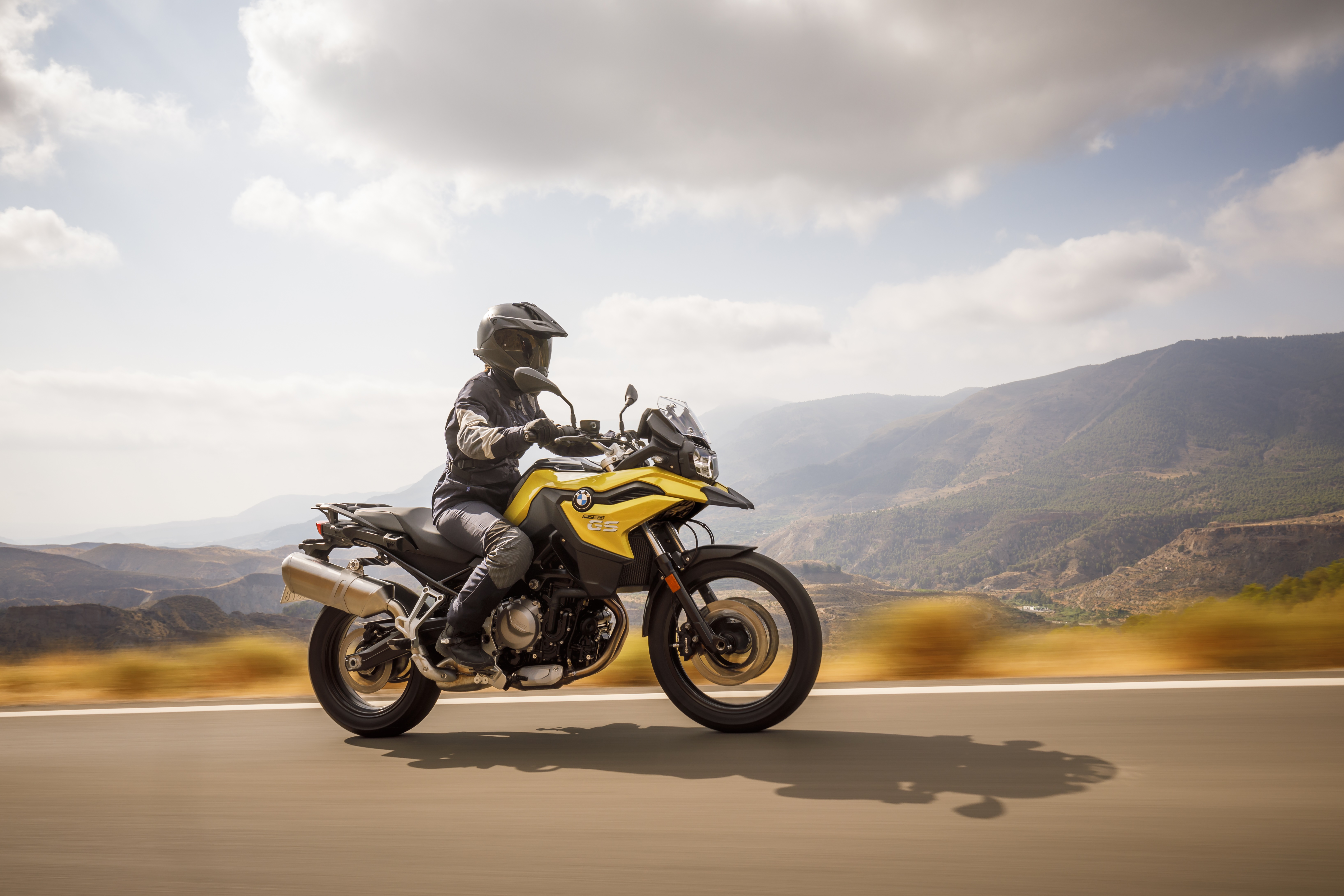 BMW F 750 GS motorcycle on a road HD Wallpaper