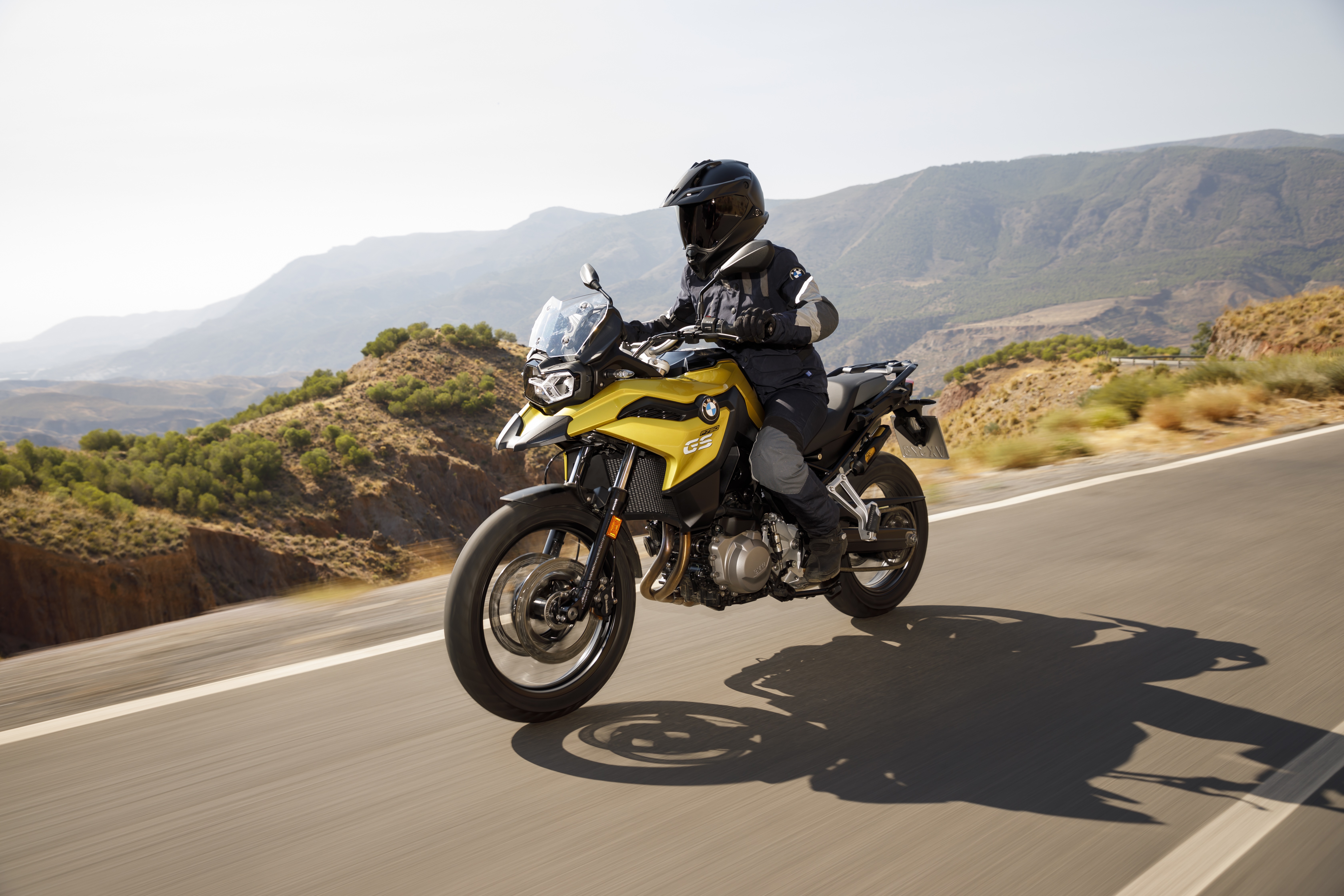 BMW F 750 GS motorcycle on a road HD Wallpaper