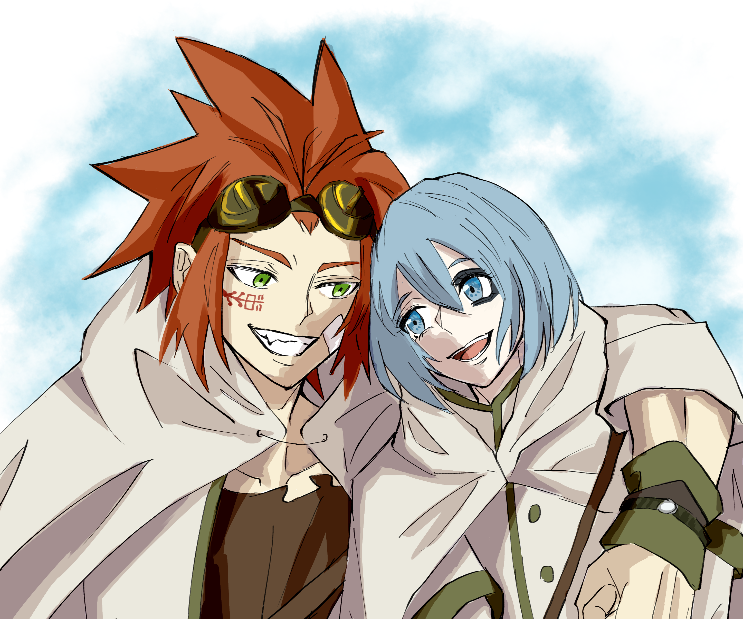 Bisco Akaboshi and Milo Nekoyanagi from Sabikui Bisco HD Wallpaper