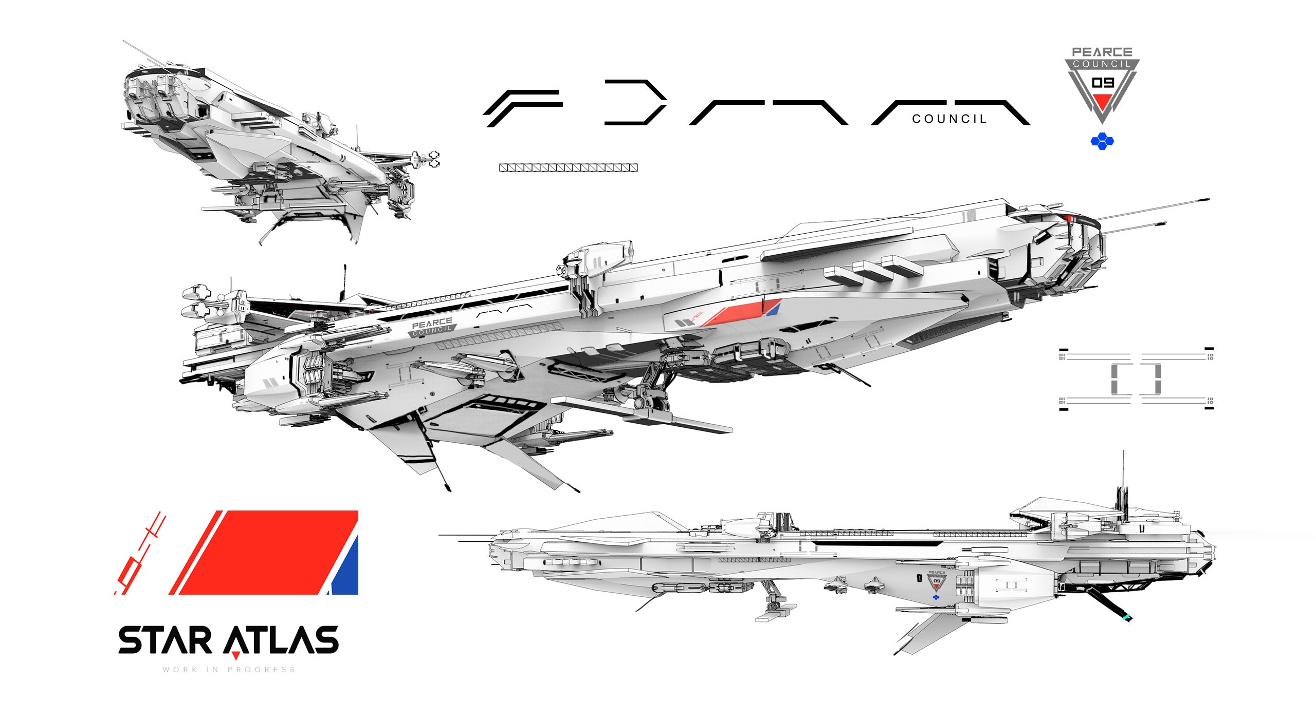 STAR ATLAS Pearce Council C9 Concept Sketch HD Wallpaper