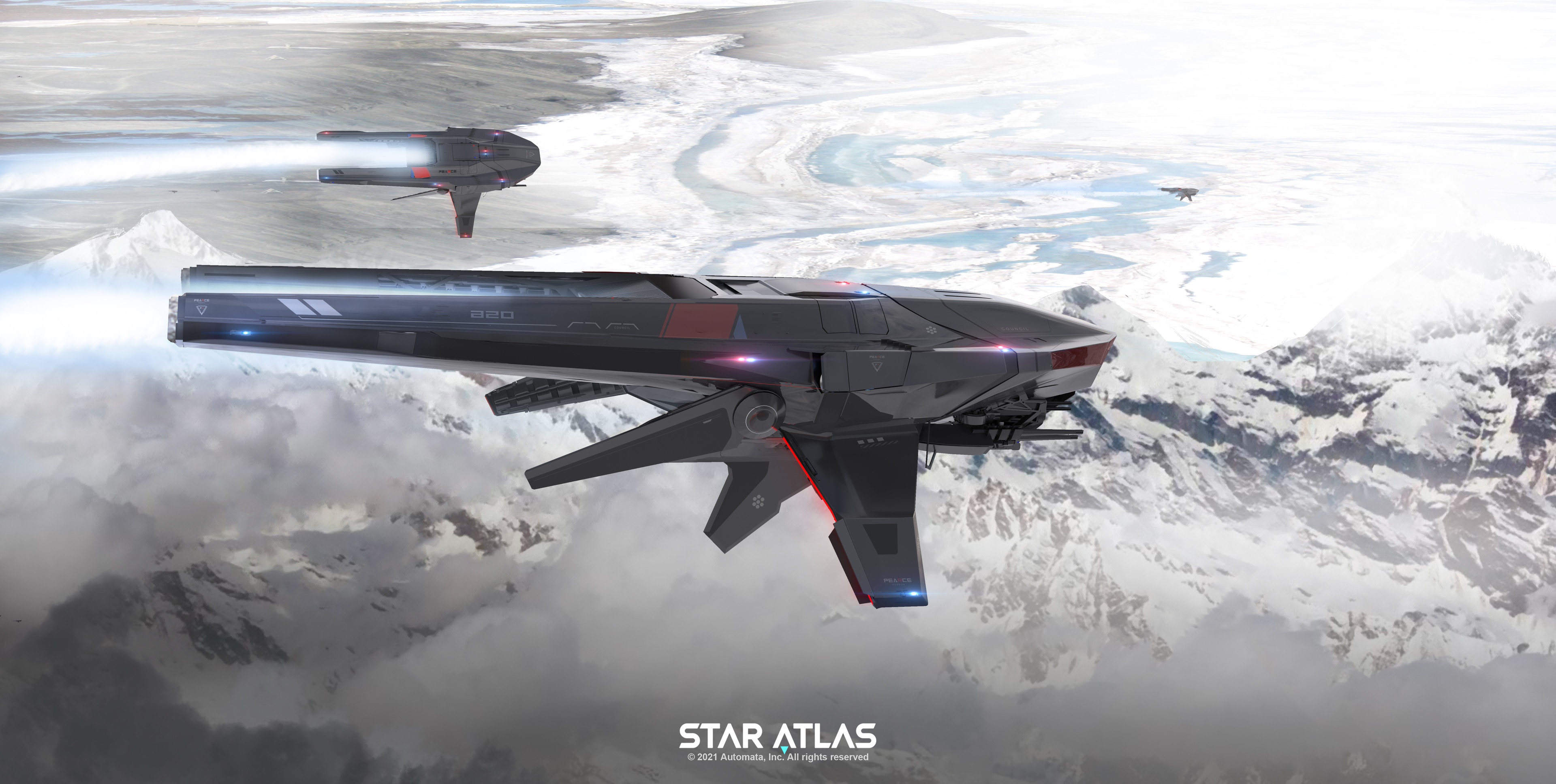 Star Atlas: Pearce F4 Fighter by Jort van Welbergen HD Wallpaper