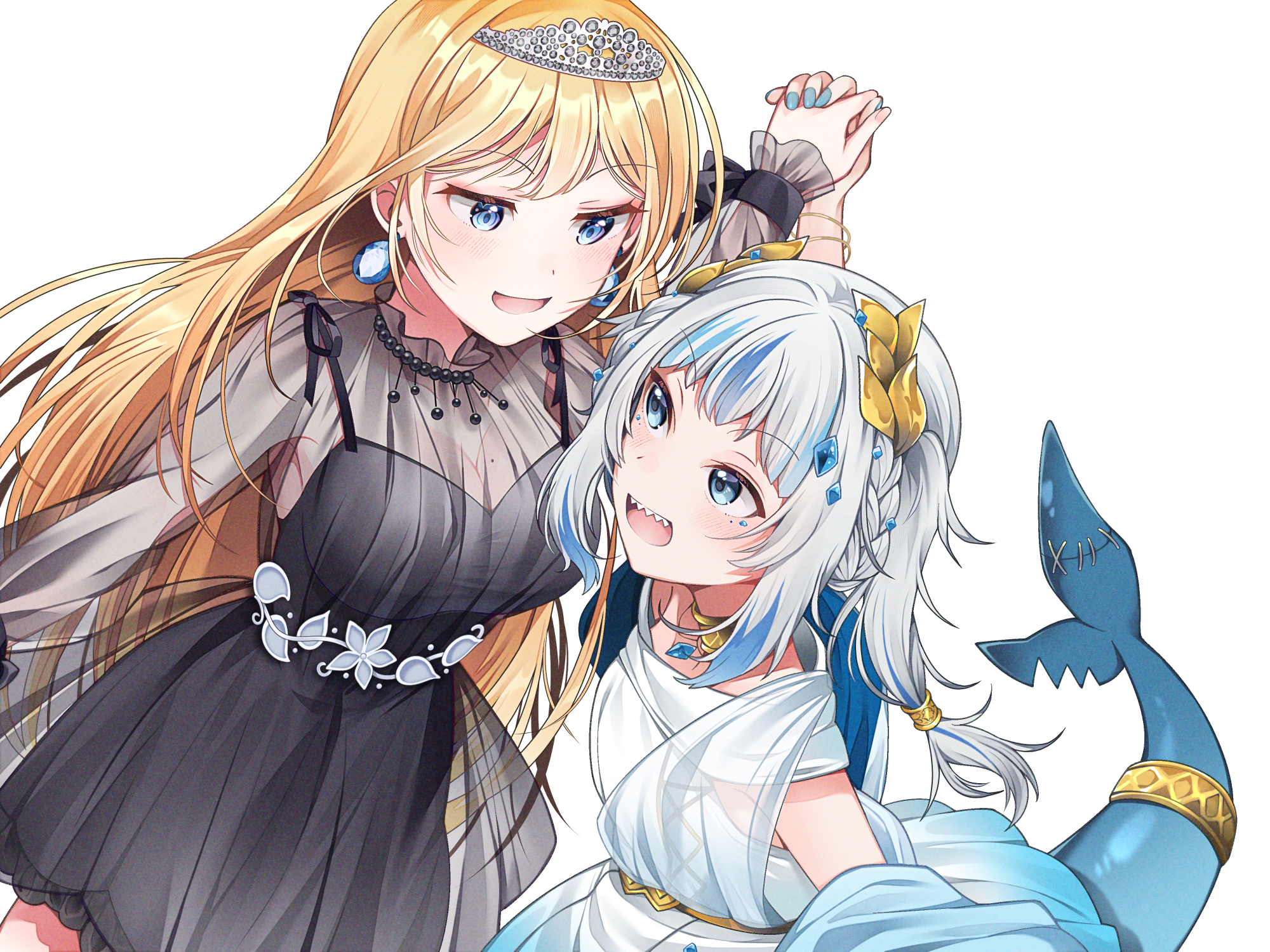 Gawr Gura and Watson Amelia from Hololive HD Wallpaper