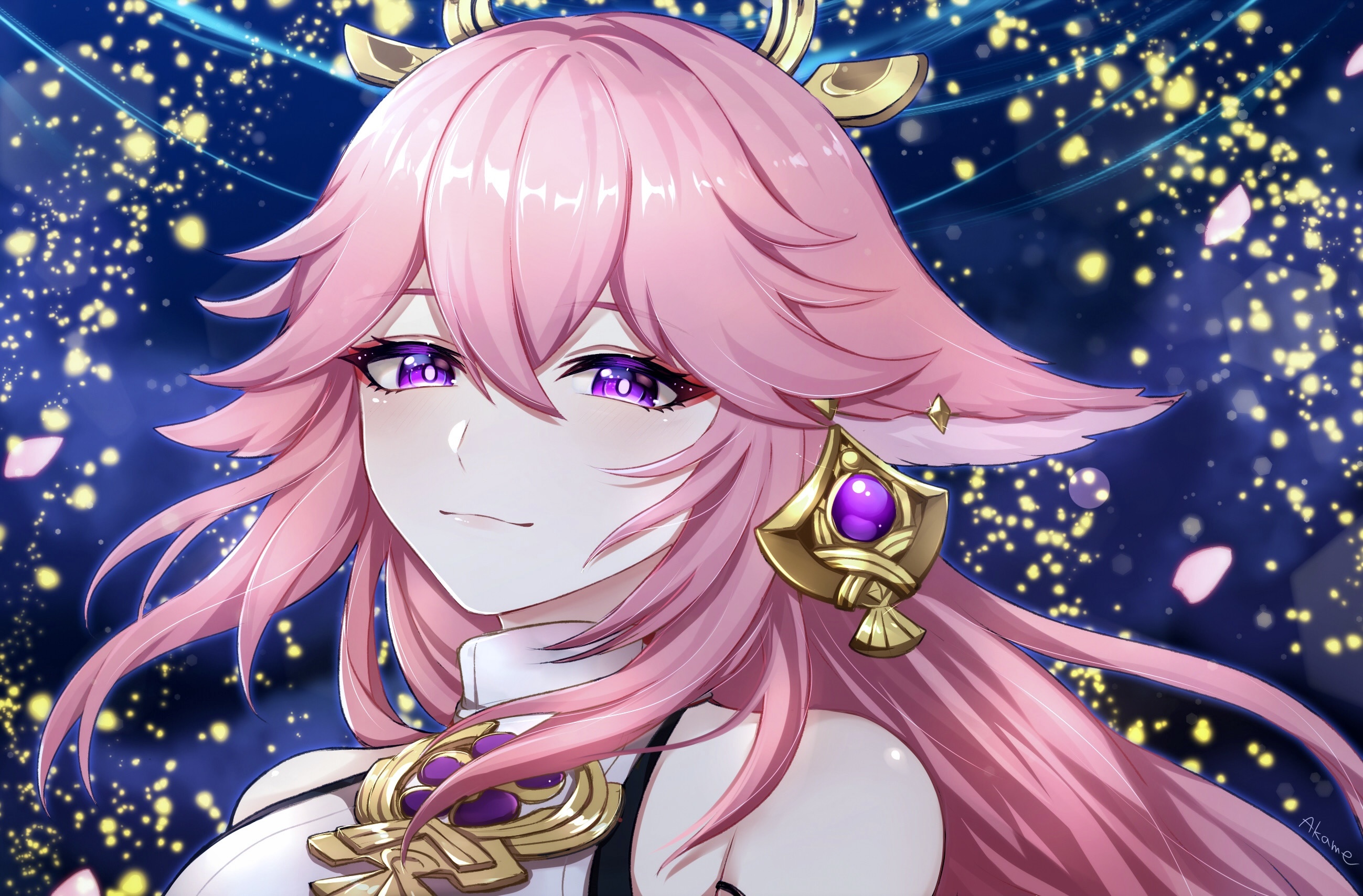 Yae Miko from Genshin Impact HD Wallpaper