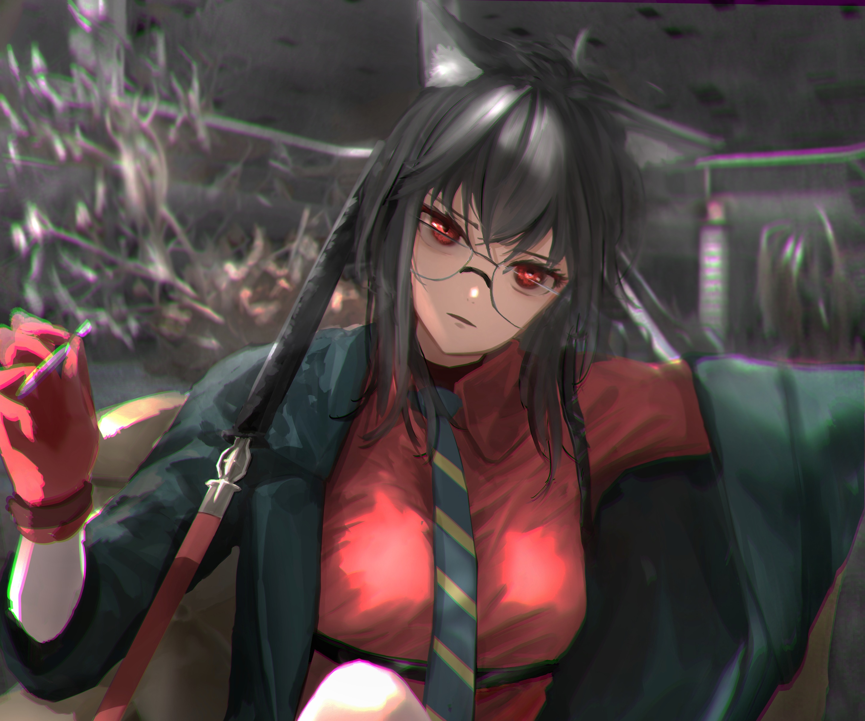 Texas from Arknights HD Wallpaper