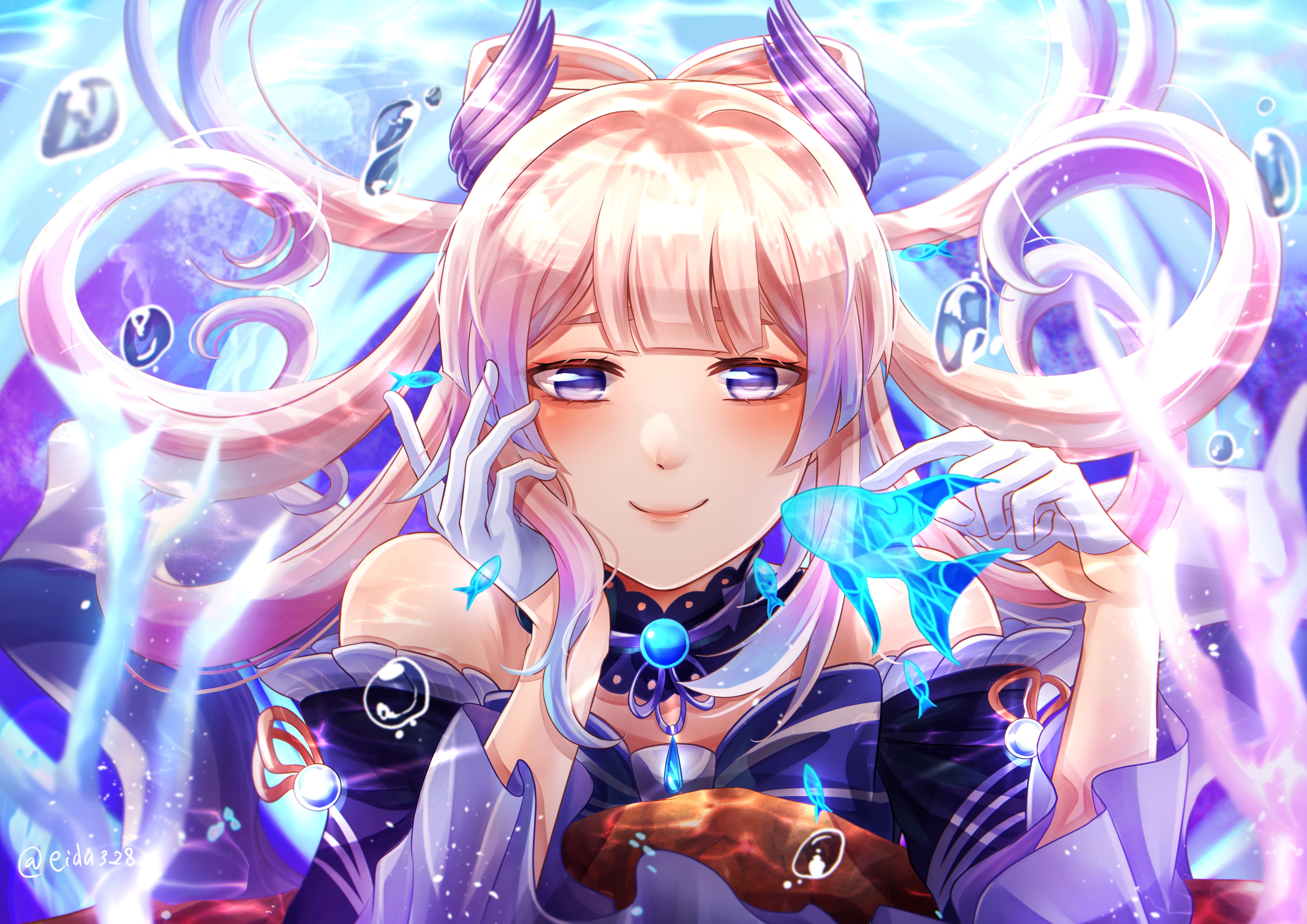 Sangonomiya Kokomi from Genshin Impact 4K HD Wallpaper