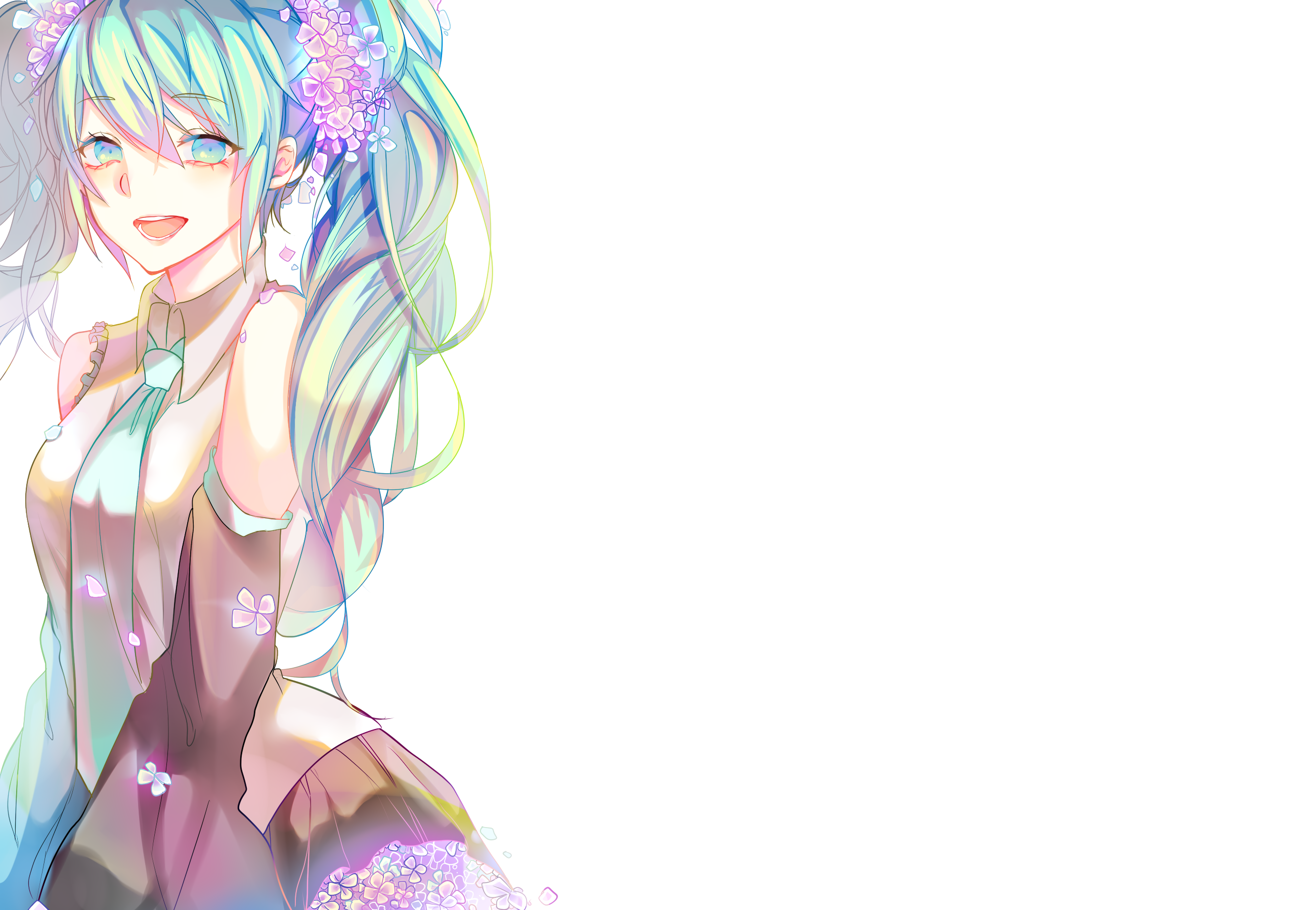 Hatsune Miku from Vocaloid HD Wallpaper