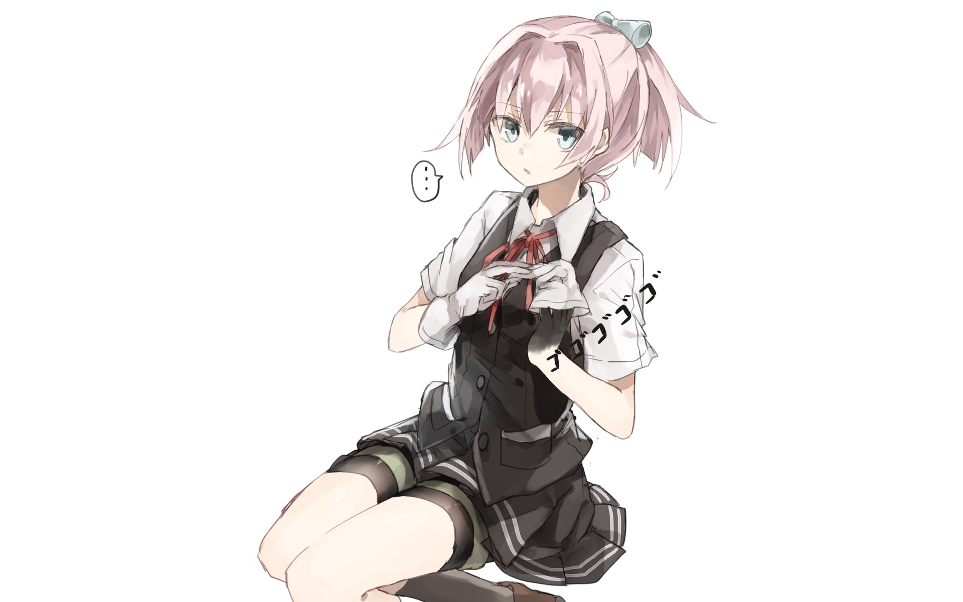 Kantai Collection girl with pink hair HD Wallpaper