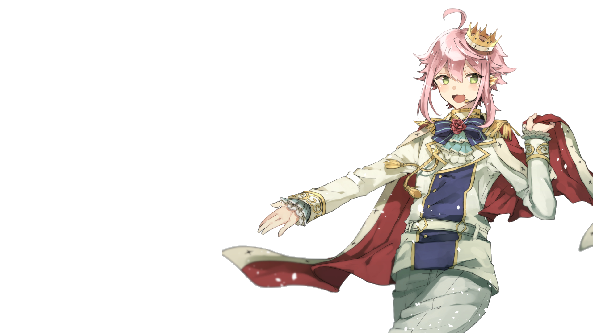 Ensemble Stars character with pink hair and crown HD Wallpaper