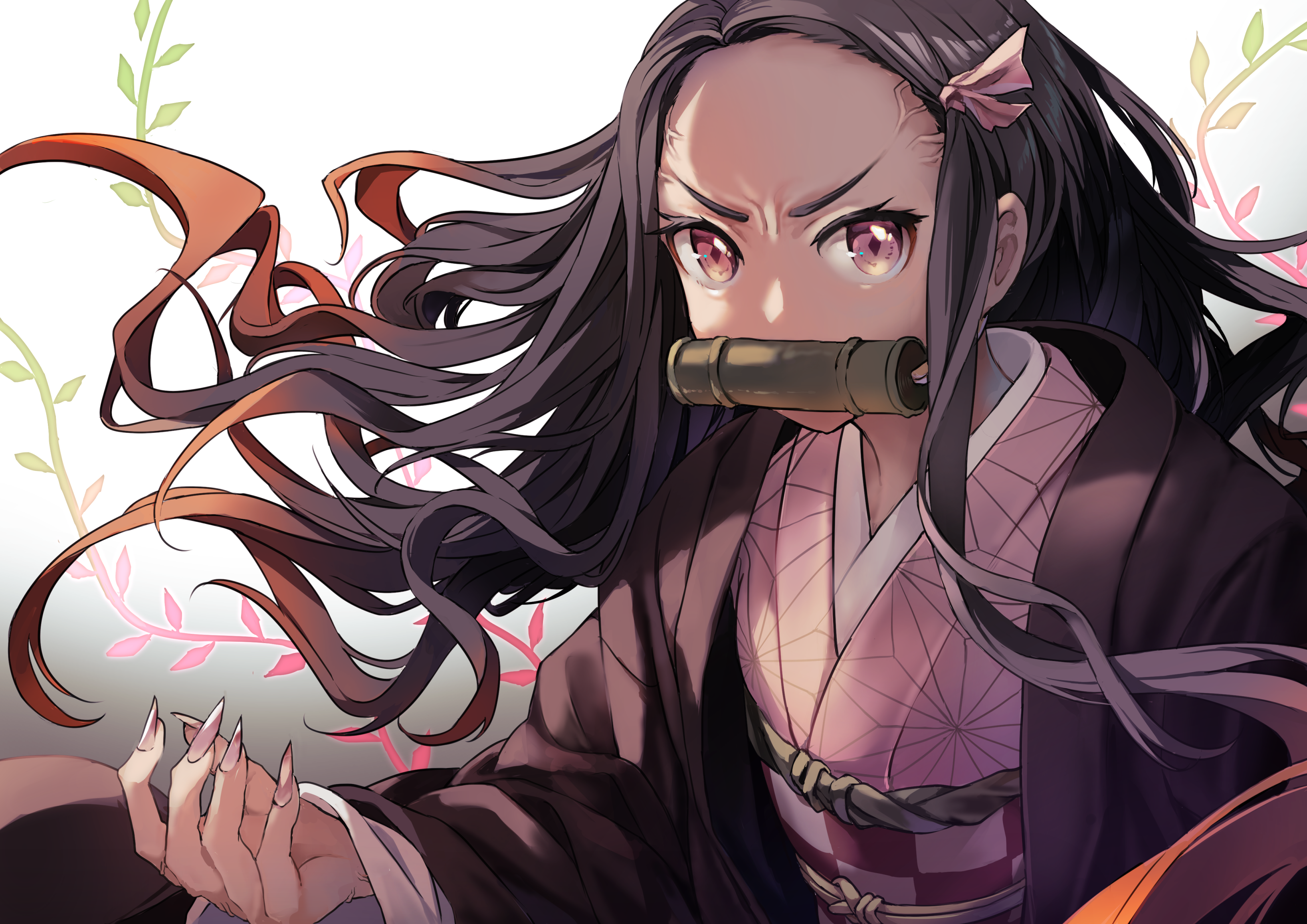 Nezuko Kamado from Demon Slayer: Kimetsu No Yaiba HD Wallpaper