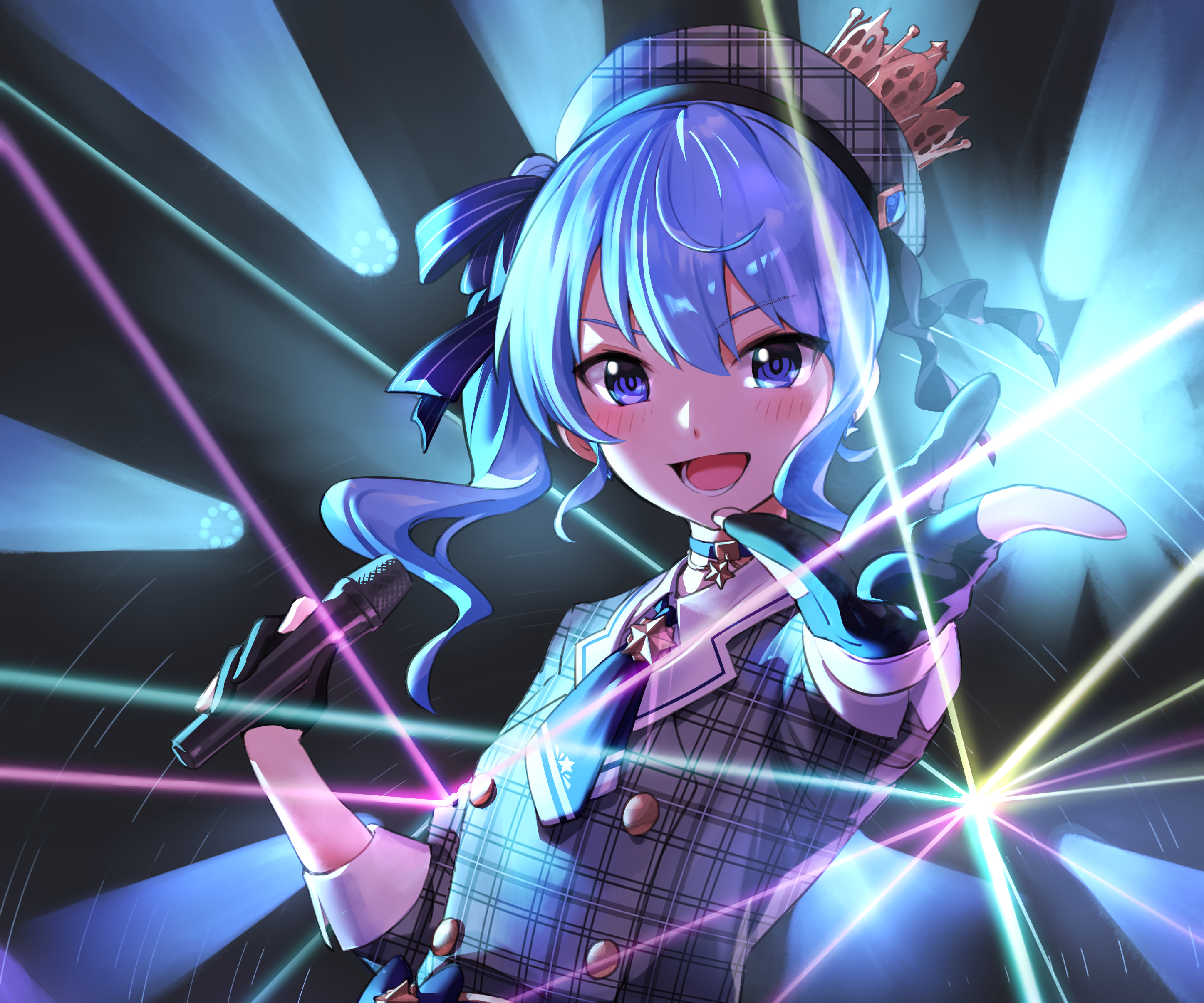 Hoshimachi Suisei from Hololive performing HD Wallpaper