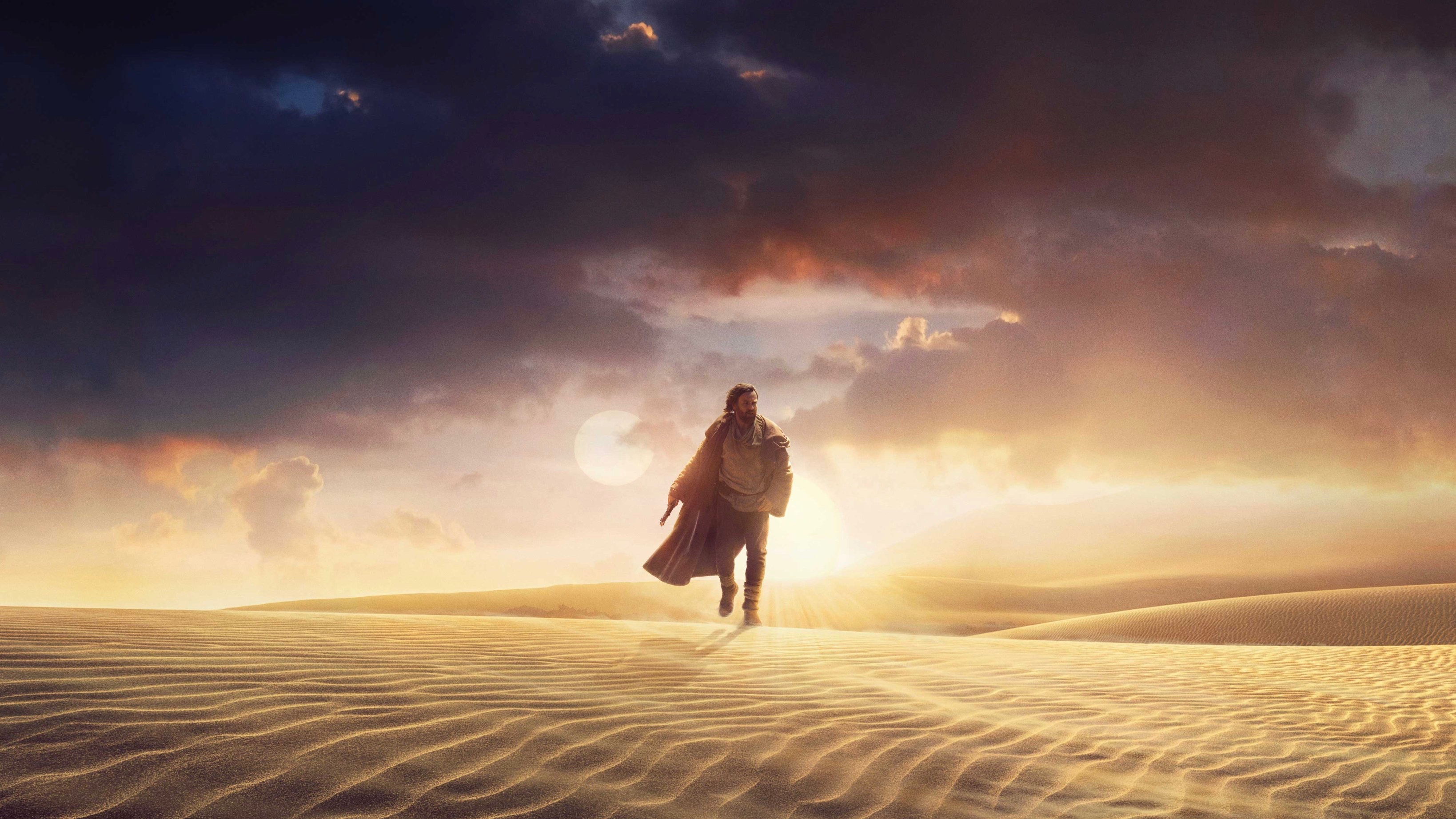 Obi-Wan Kenobi from Star Wars in a desert HD Wallpaper