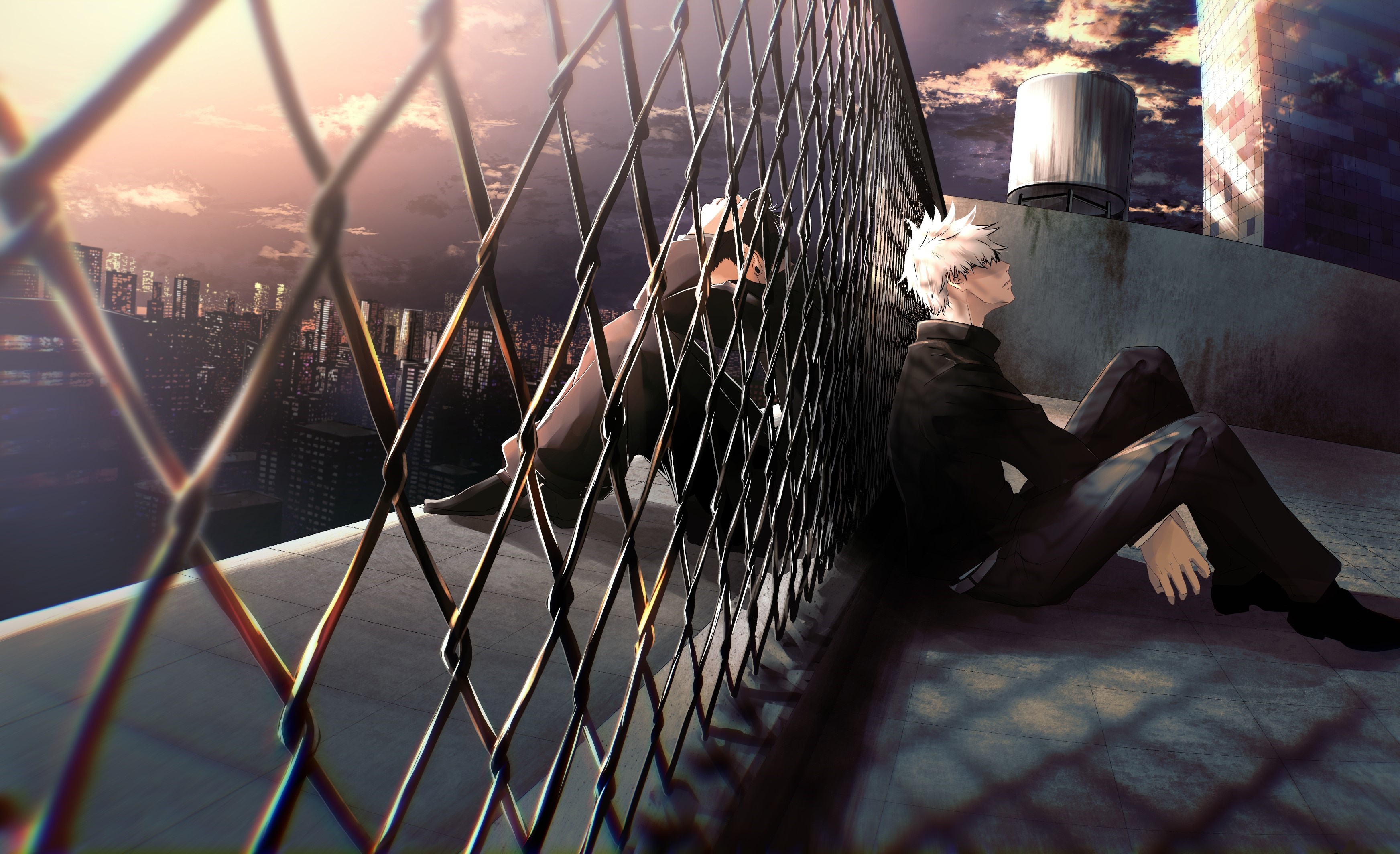 Suguru Geto and Satoru Gojo from Jujutsu Kaisen HD Wallpaper