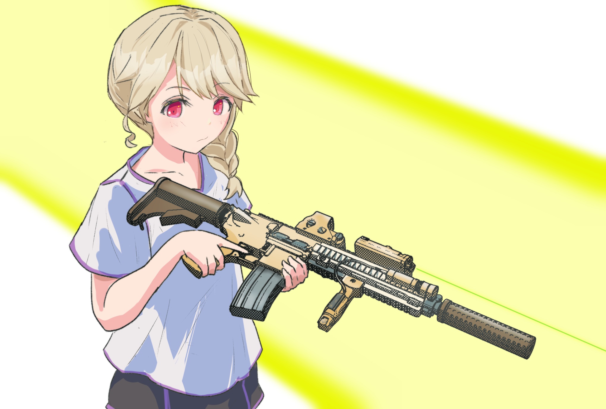 Kogara Toto from VSPO! holding a rifle HD Wallpaper