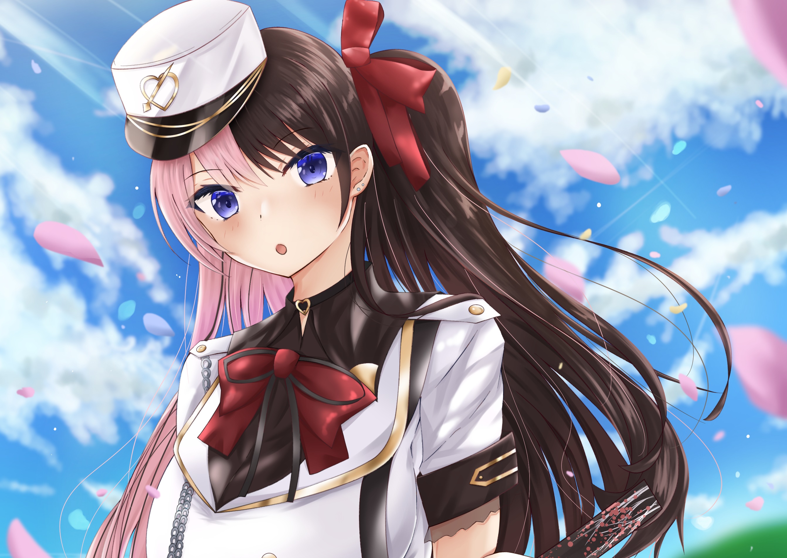 Tachibana Hinano from VSPO! with Iris Black Games HD Wallpaper