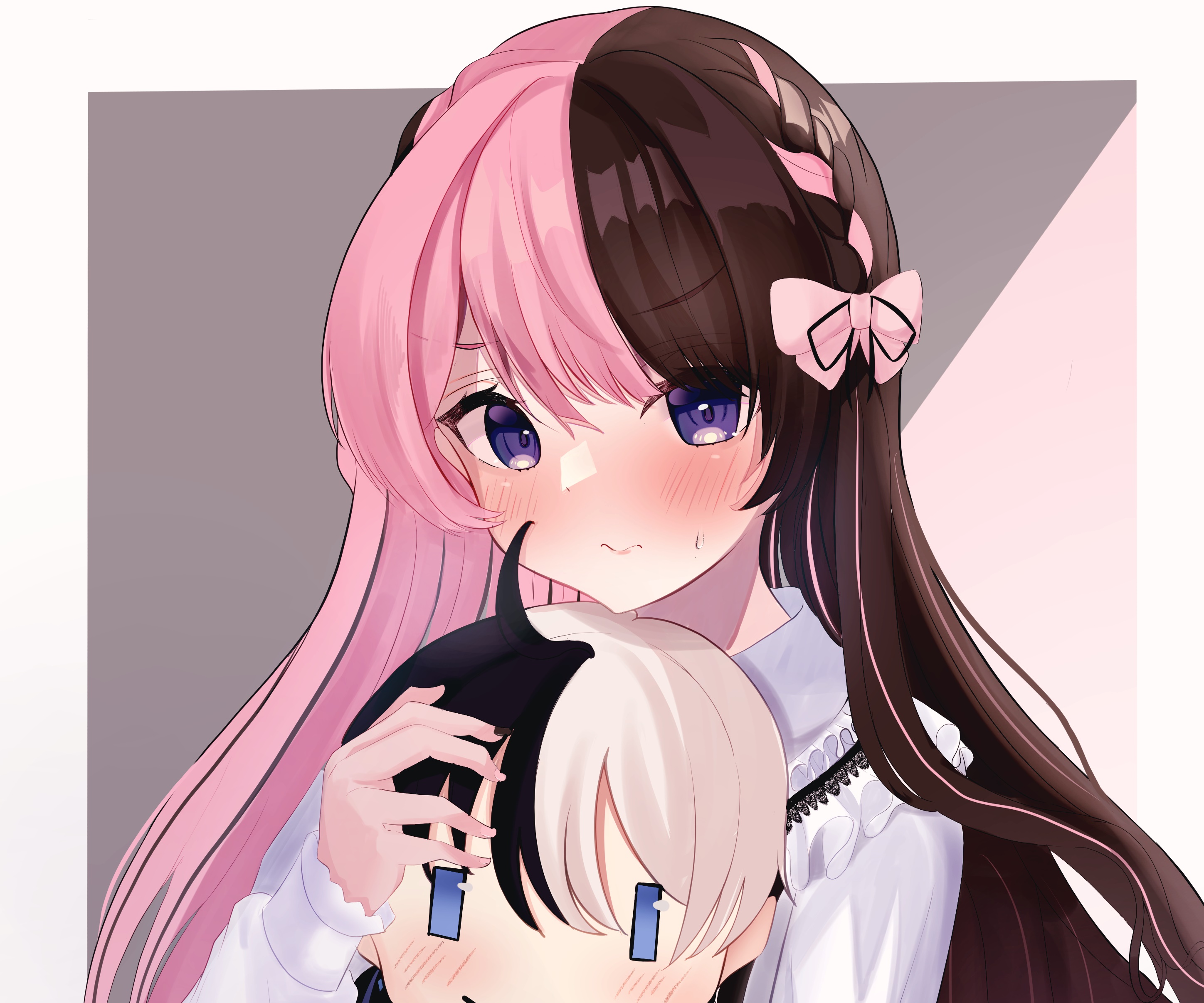 Tachibana Hinano from VSPO! holding a plushie HD Wallpaper