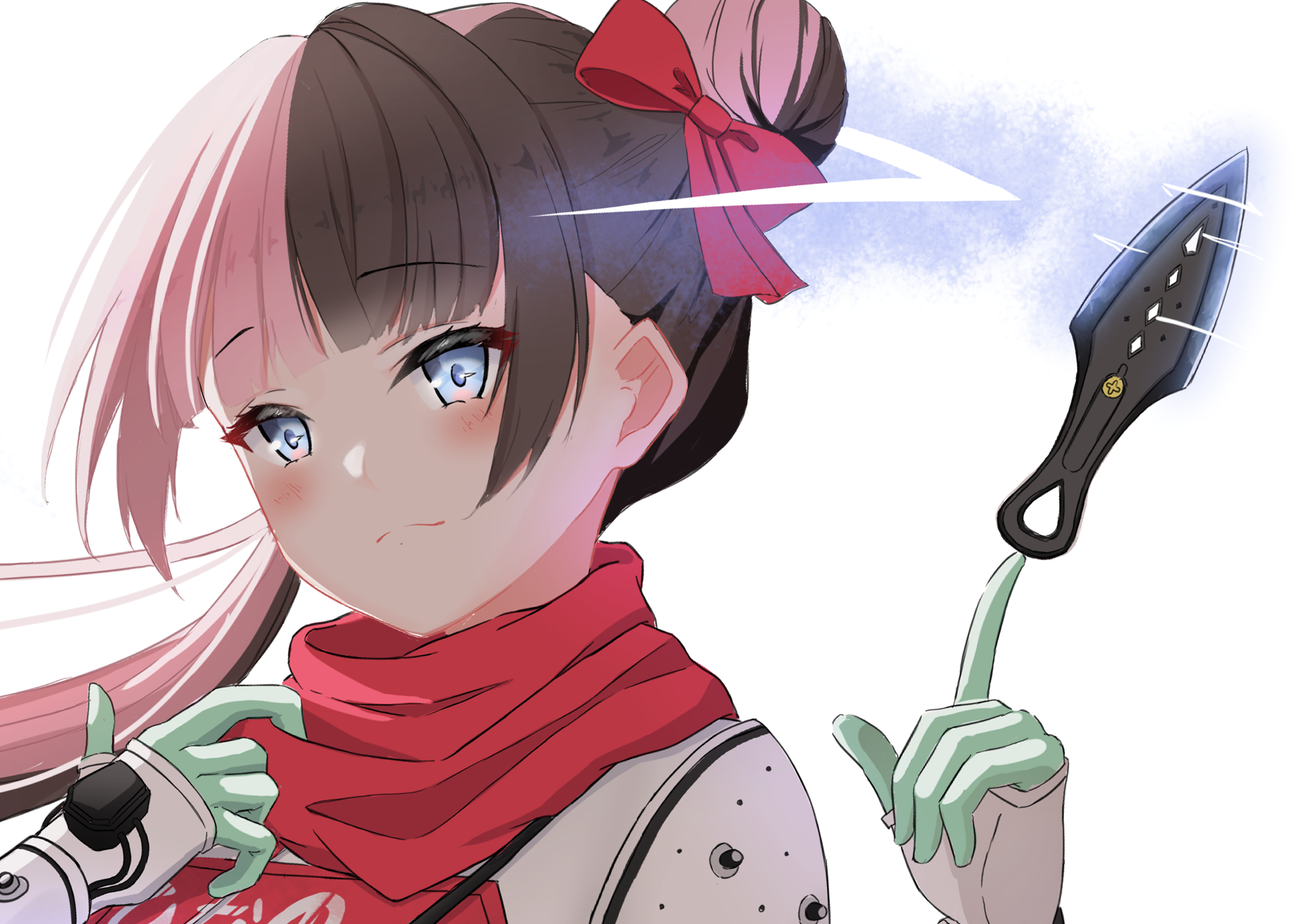 Tachibana Hinano from VSPO! with a throwing knife HD Wallpaper
