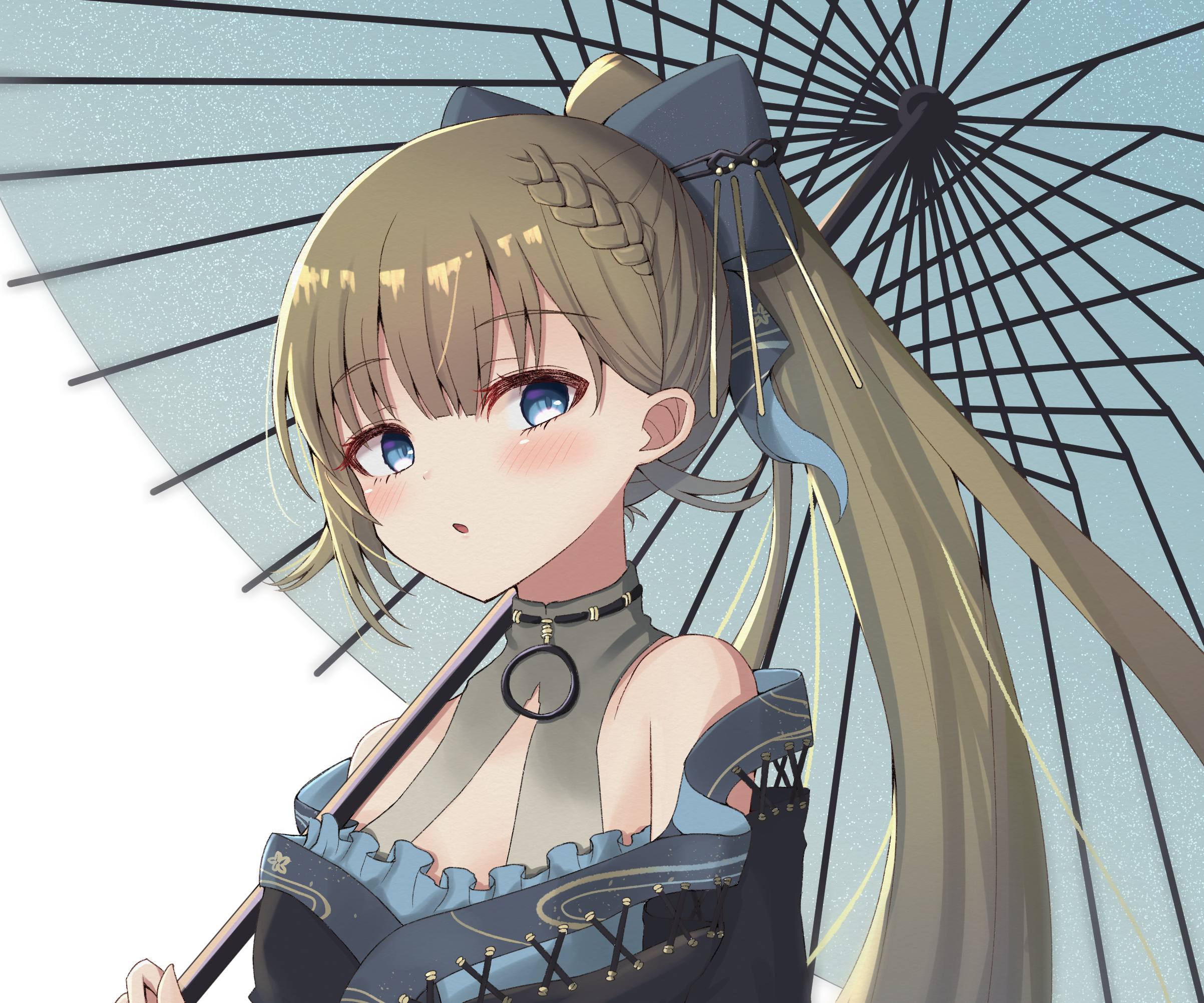 Hanabusa Lisa from VSPO! holding an umbrella HD Wallpaper