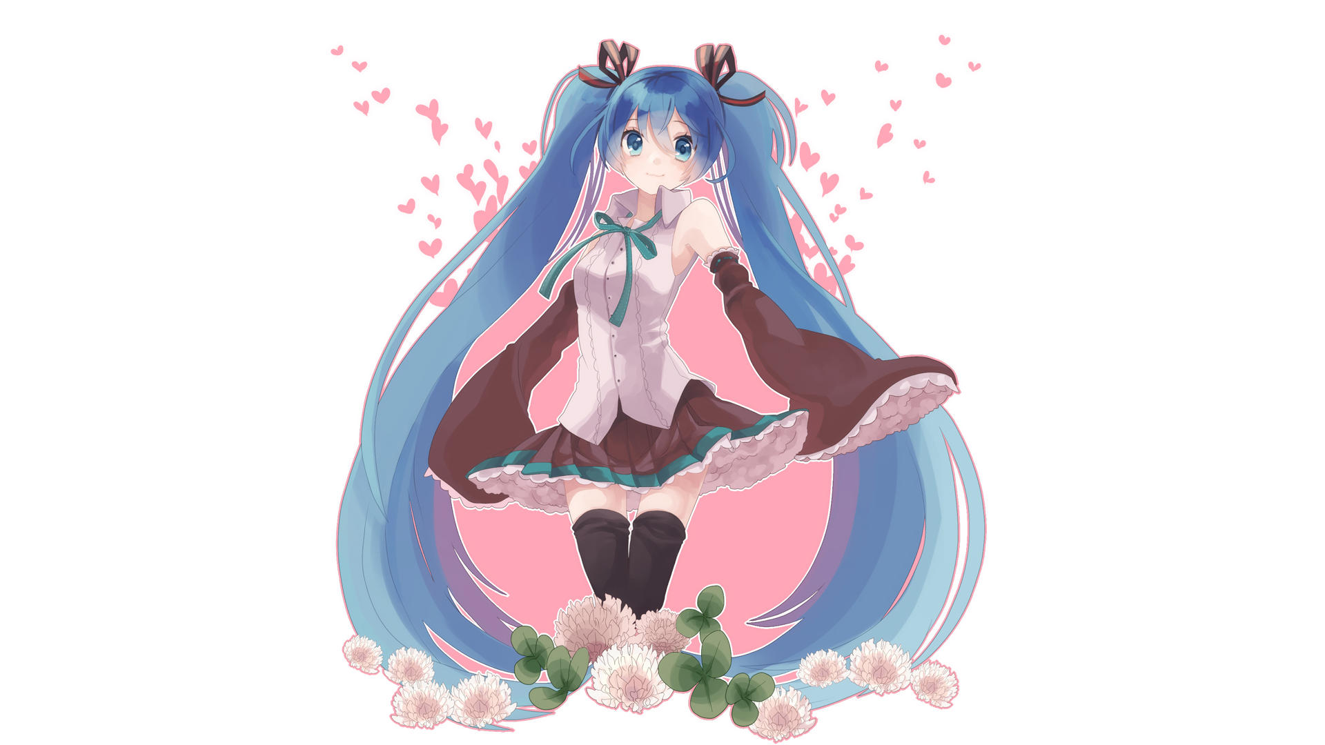 Hatsune Miku from Vocaloid HD Wallpaper