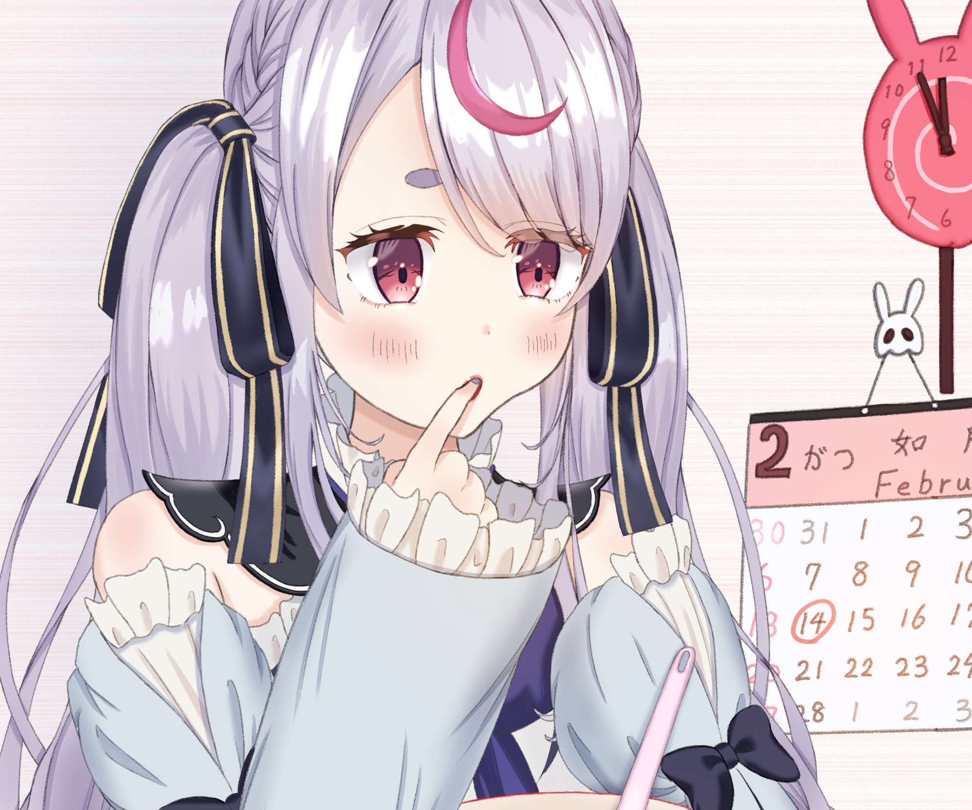 Tosaki Mimi from VSPO! with a calendar HD Wallpaper