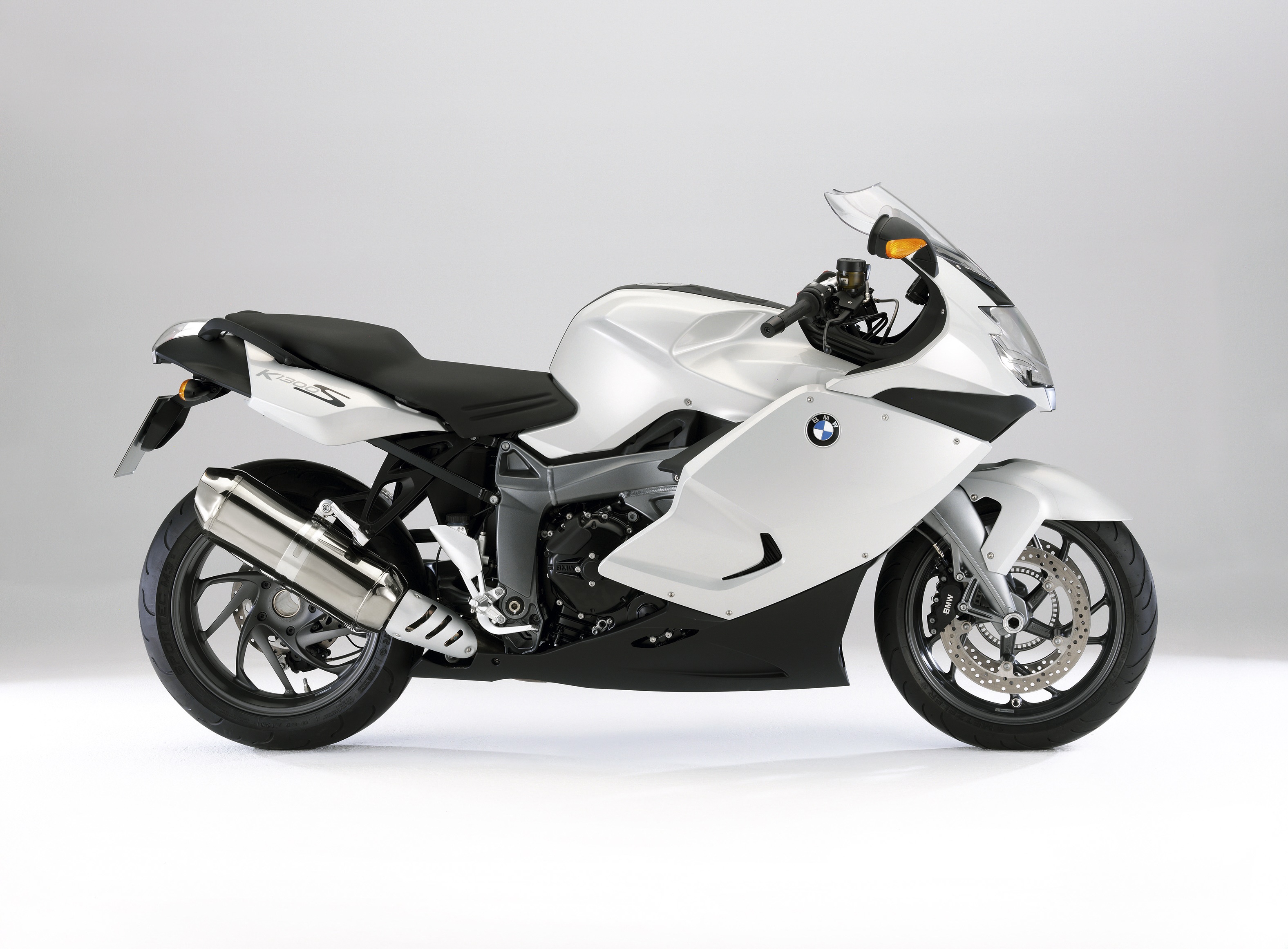 White BMW K 1300 S Motorcycle HD Wallpaper