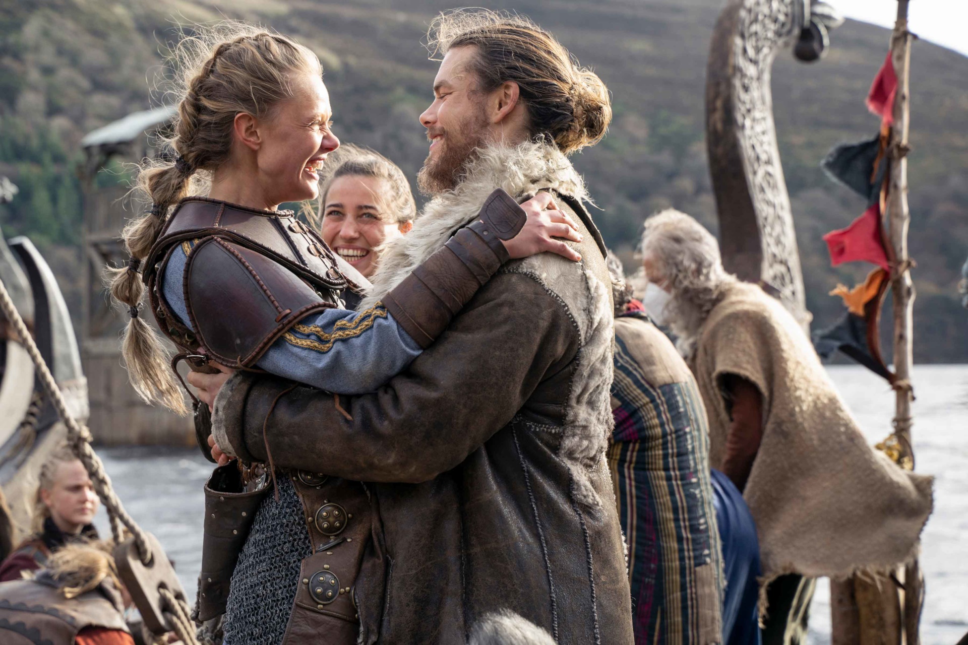 Leif Erikson and Freydis Eiriksdottir from Vikings: Valhalla HD Wallpaper