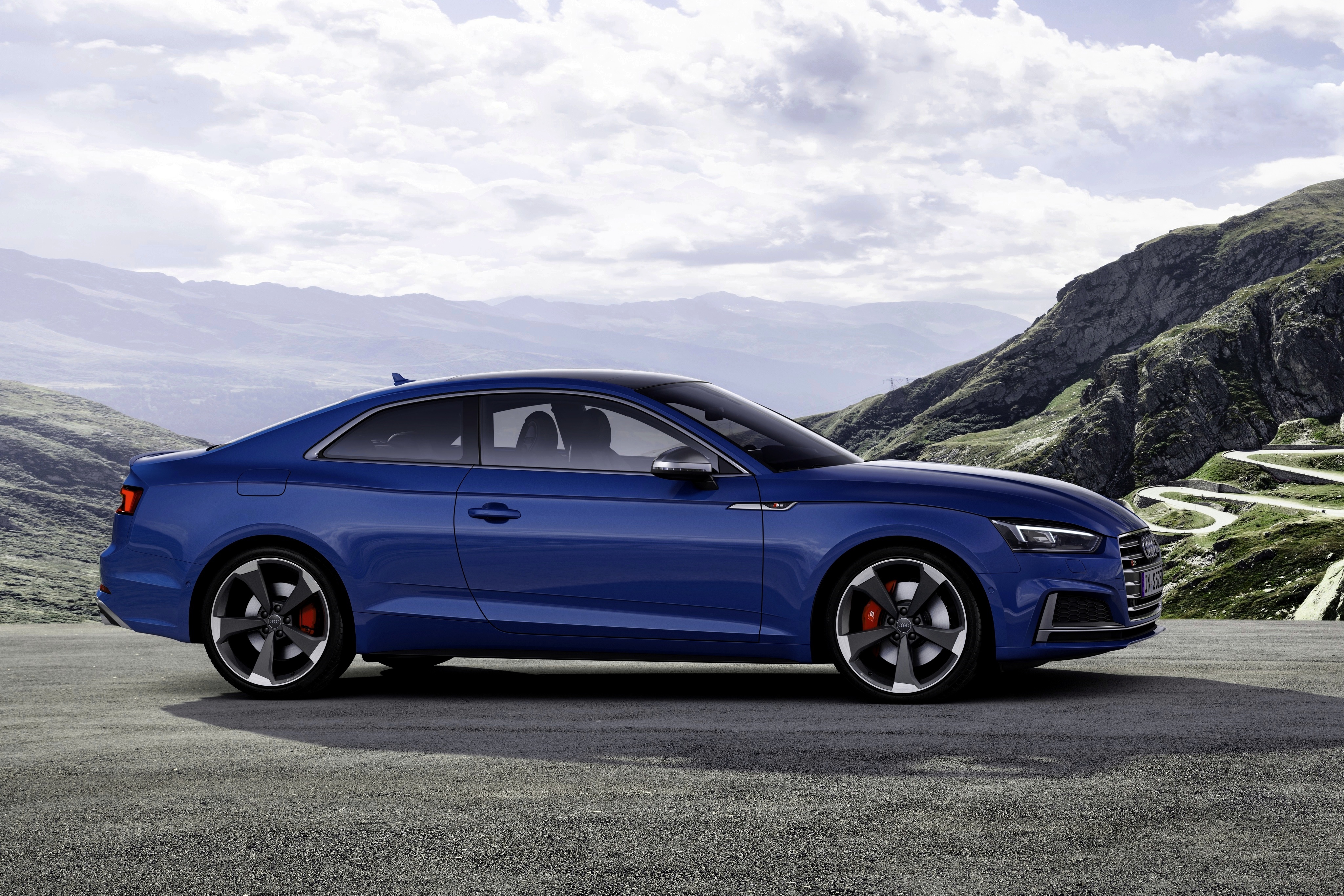 Blue Audi A5 Coupe 4K HD Wallpaper