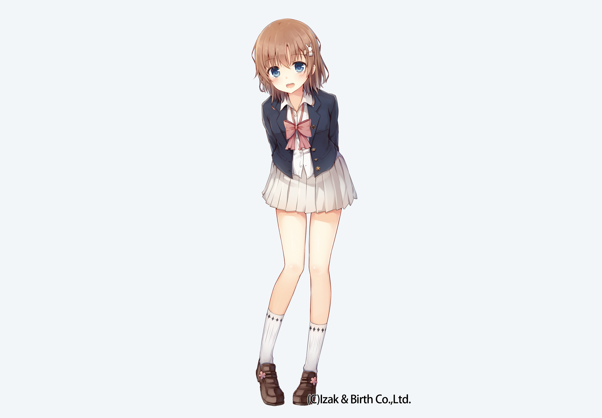 Girl in School Uniform HD Wallpaper