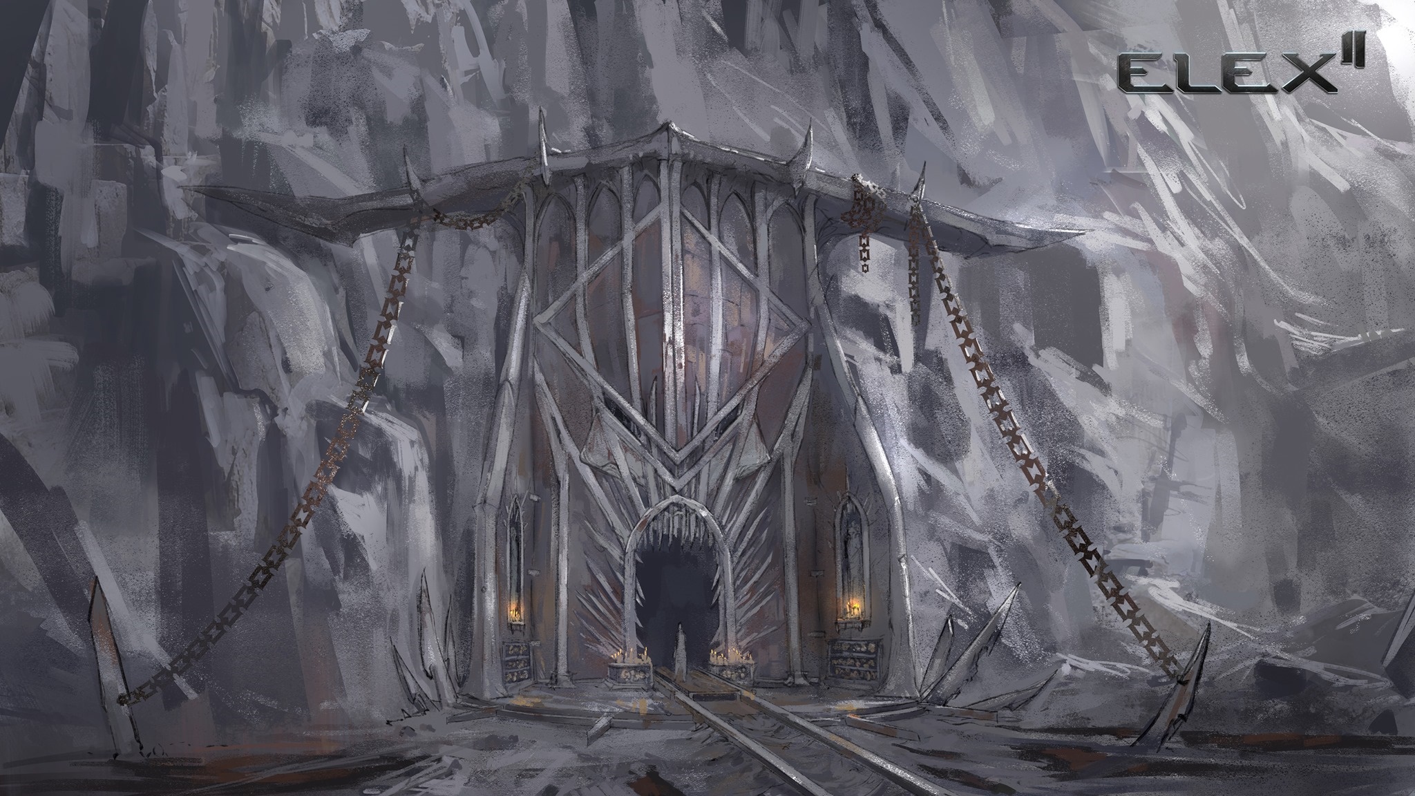 ELEX II entrance to a cave HD Wallpaper