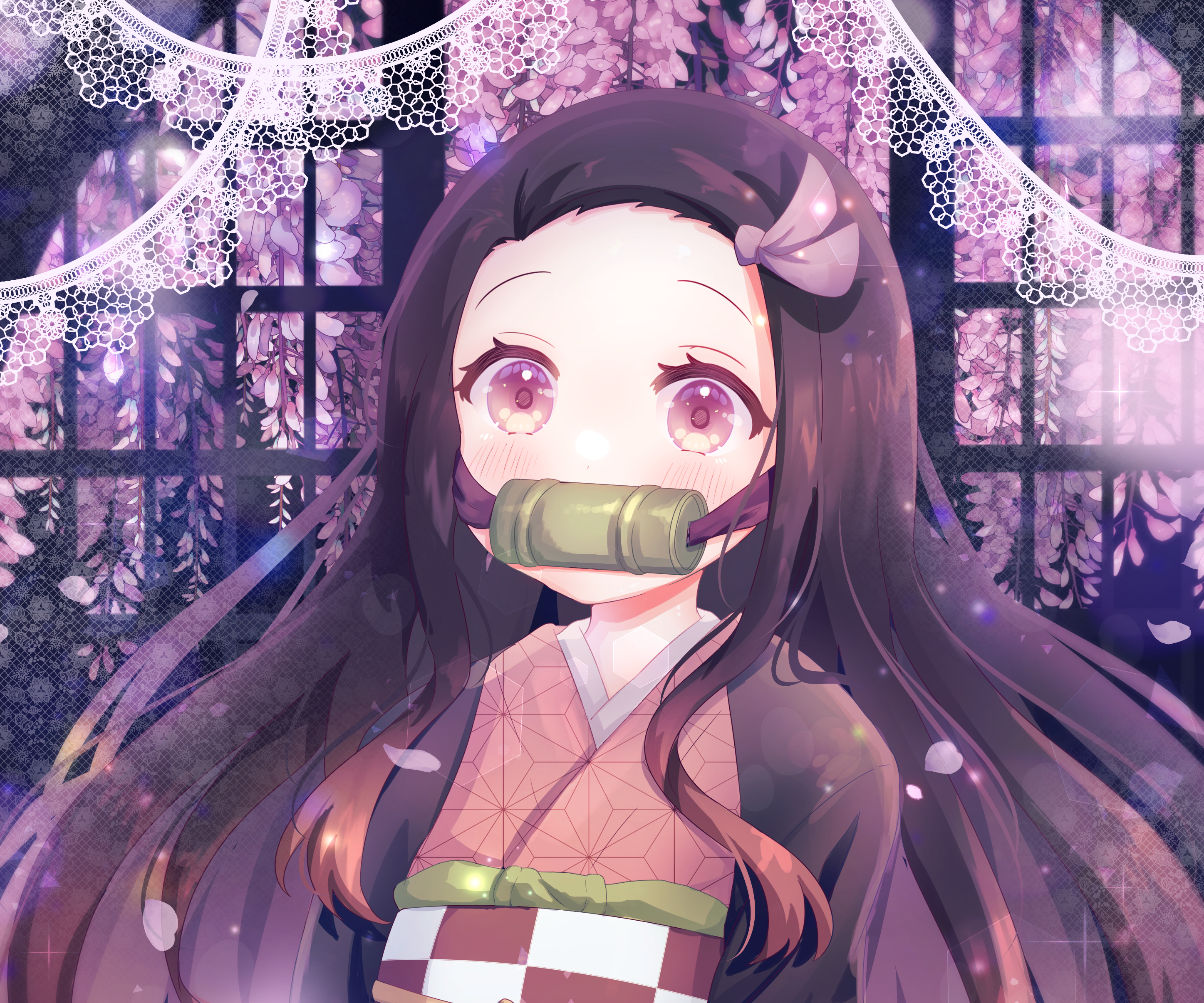 Nezuko Kamado from Demon Slayer: Kimetsu No Yaiba HD Wallpaper