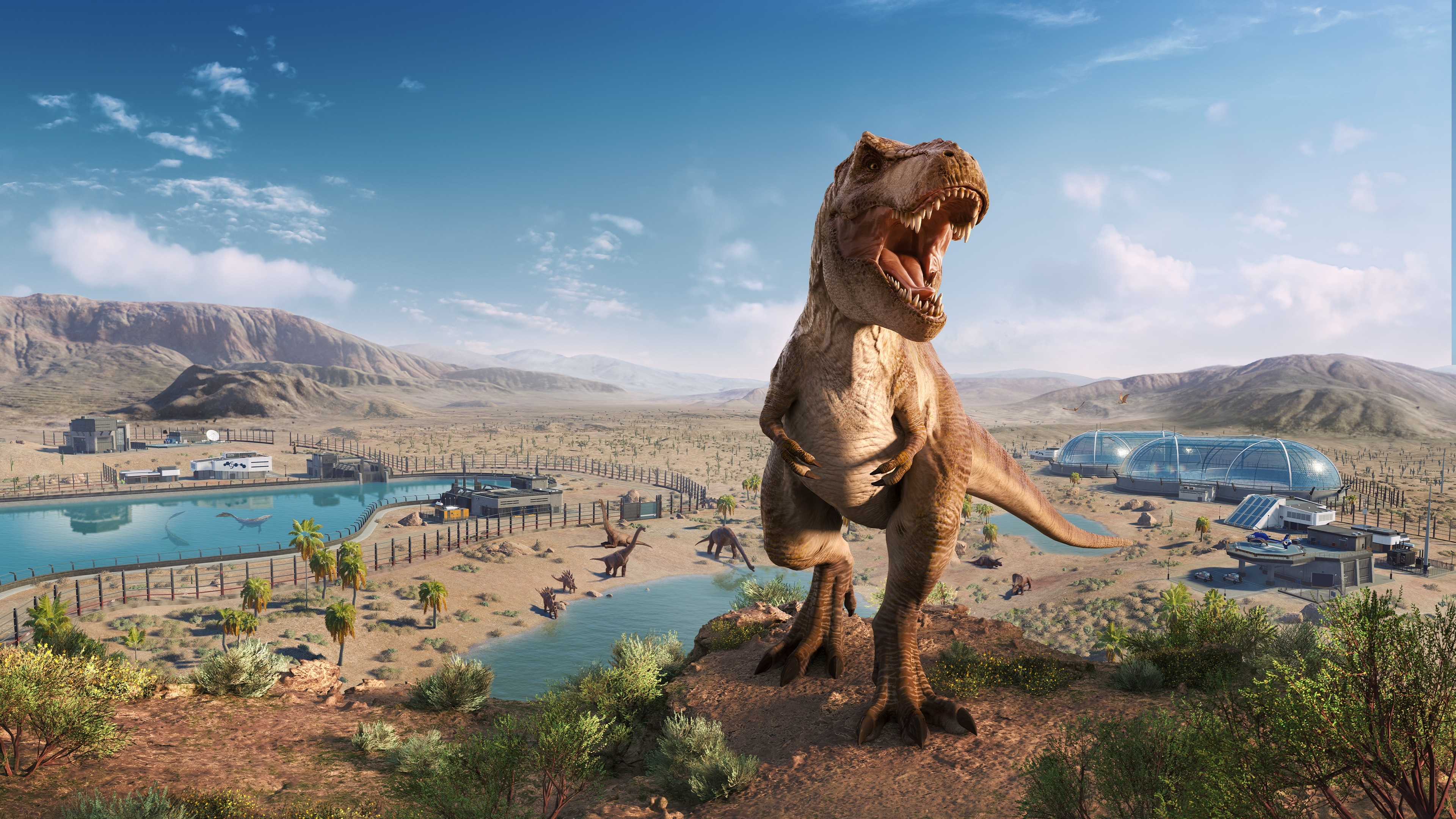 Tyrannosaurus Rex in Jurassic World Evolution 2 4K HD Wallpaper