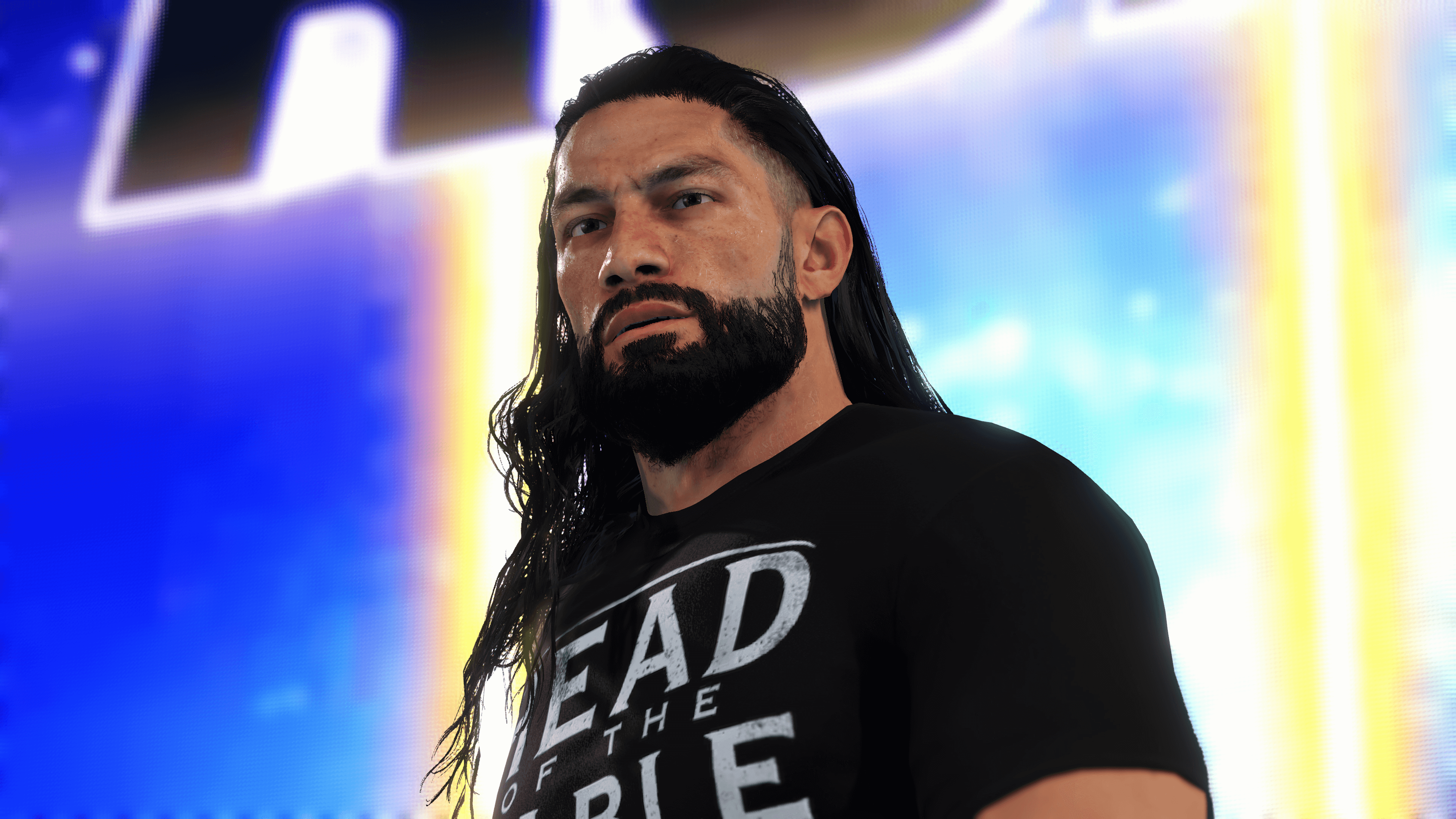 Roman Reigns from WWE 2K22 4K HD Wallpaper