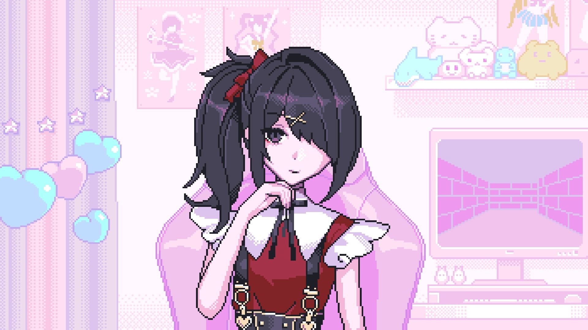 Ame-chan from Needy Girl Overdose with Ponytail Hairstyle HD Wallpaper